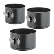 Springform hoch 3er-Set Anthrazit-Silber von Relaxdays
