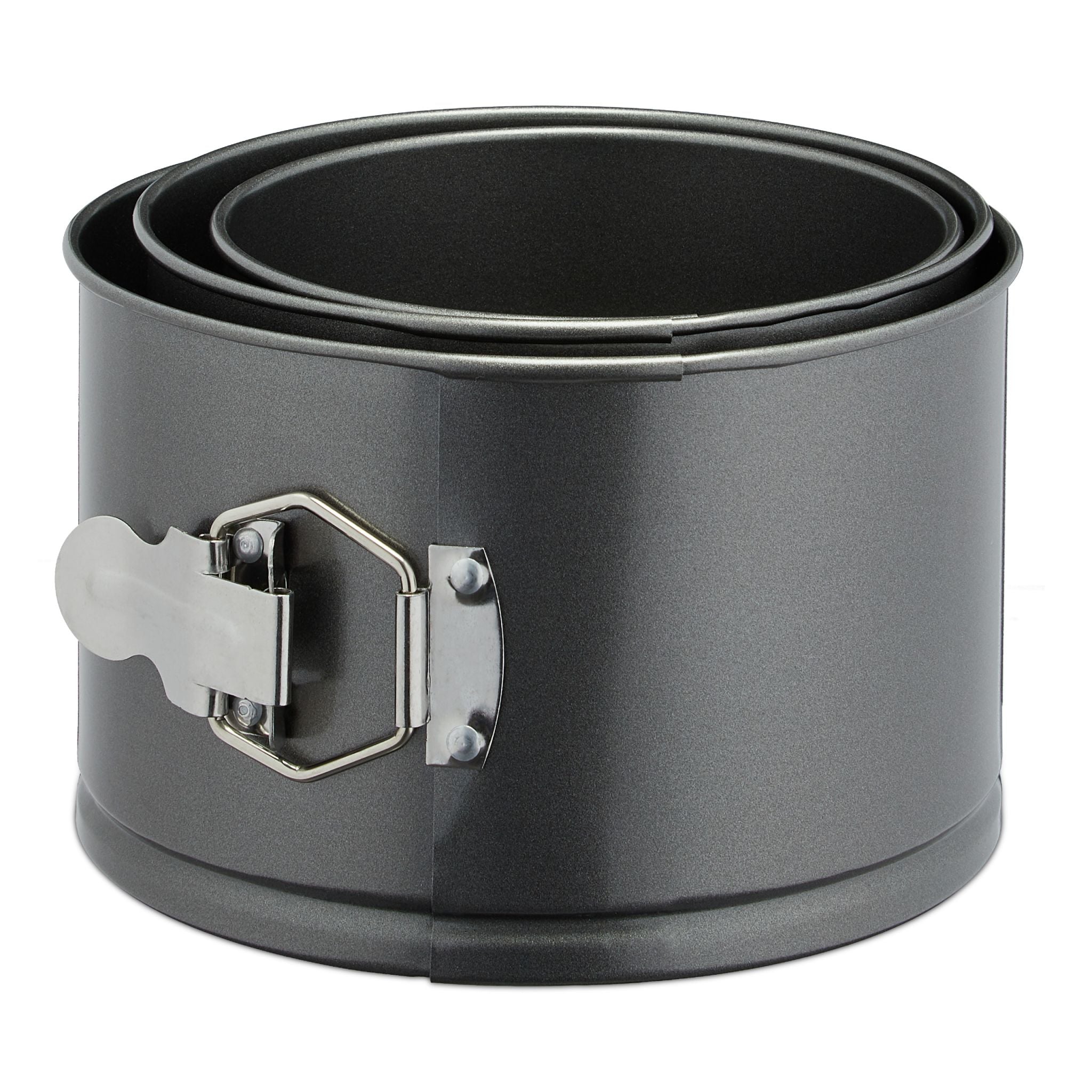 Springform hoch 3er-Set Anthrazit-Silber von Relaxdays