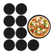 Pizzablech 10er-Set Schwarz von Relaxdays