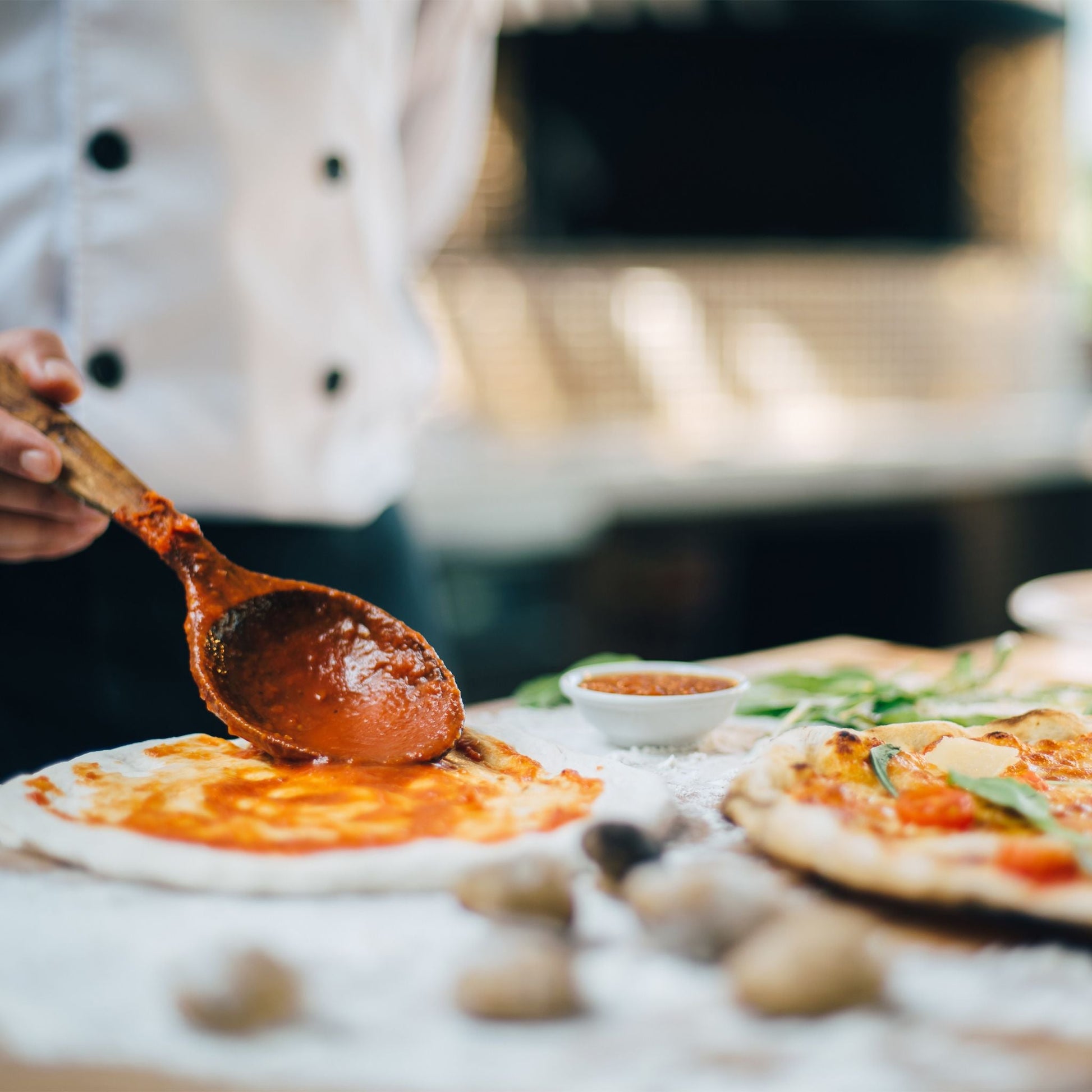 Knusper Pizzablech 4er-Set Anthrazit von Relaxdays