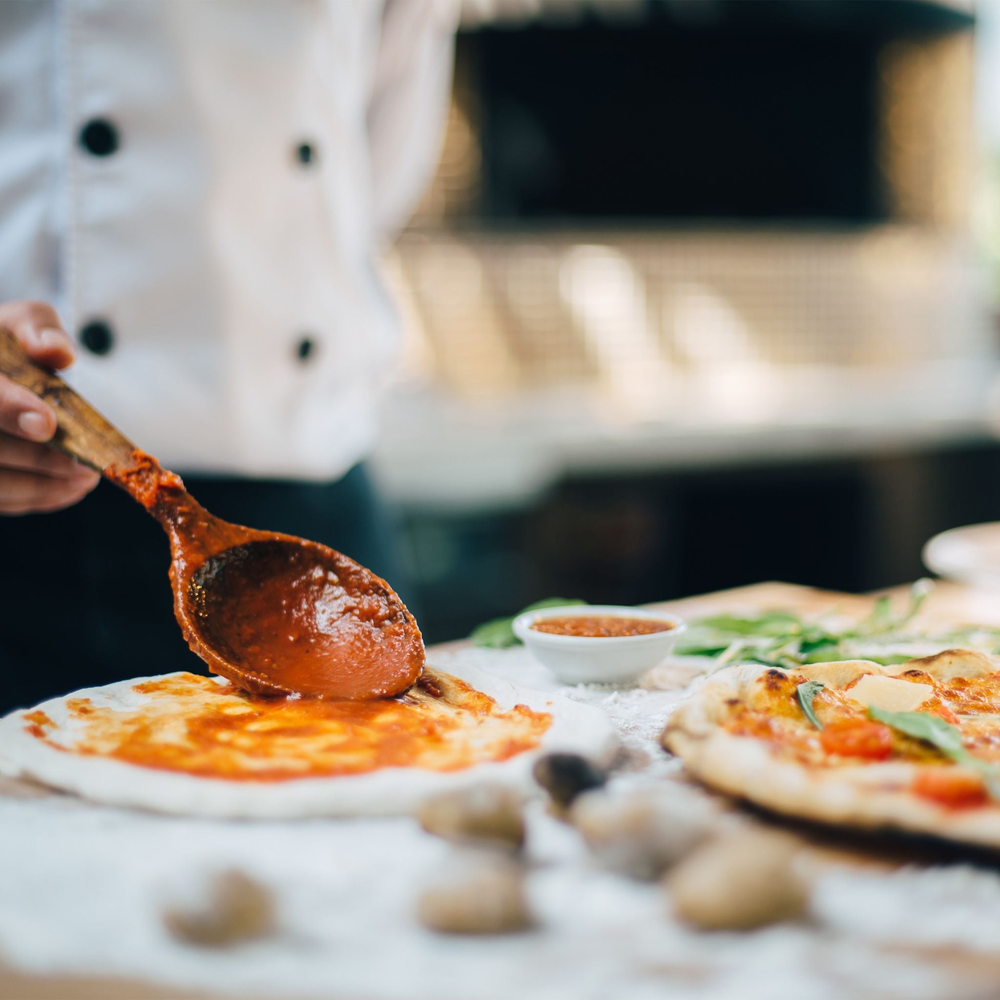 Knusper Pizzablech 4er-Set Anthrazit von Relaxdays