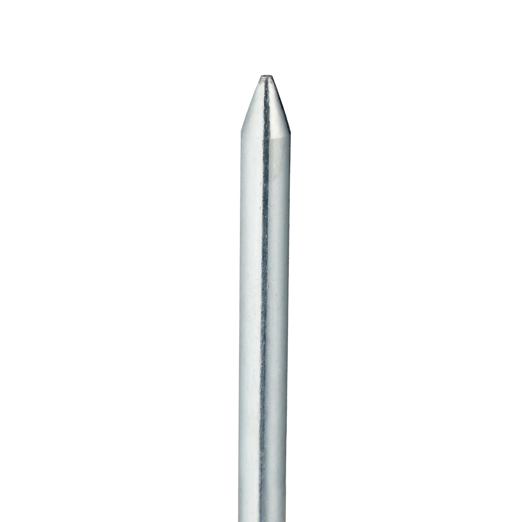 Zeltheringe rund 24er-Set Silber