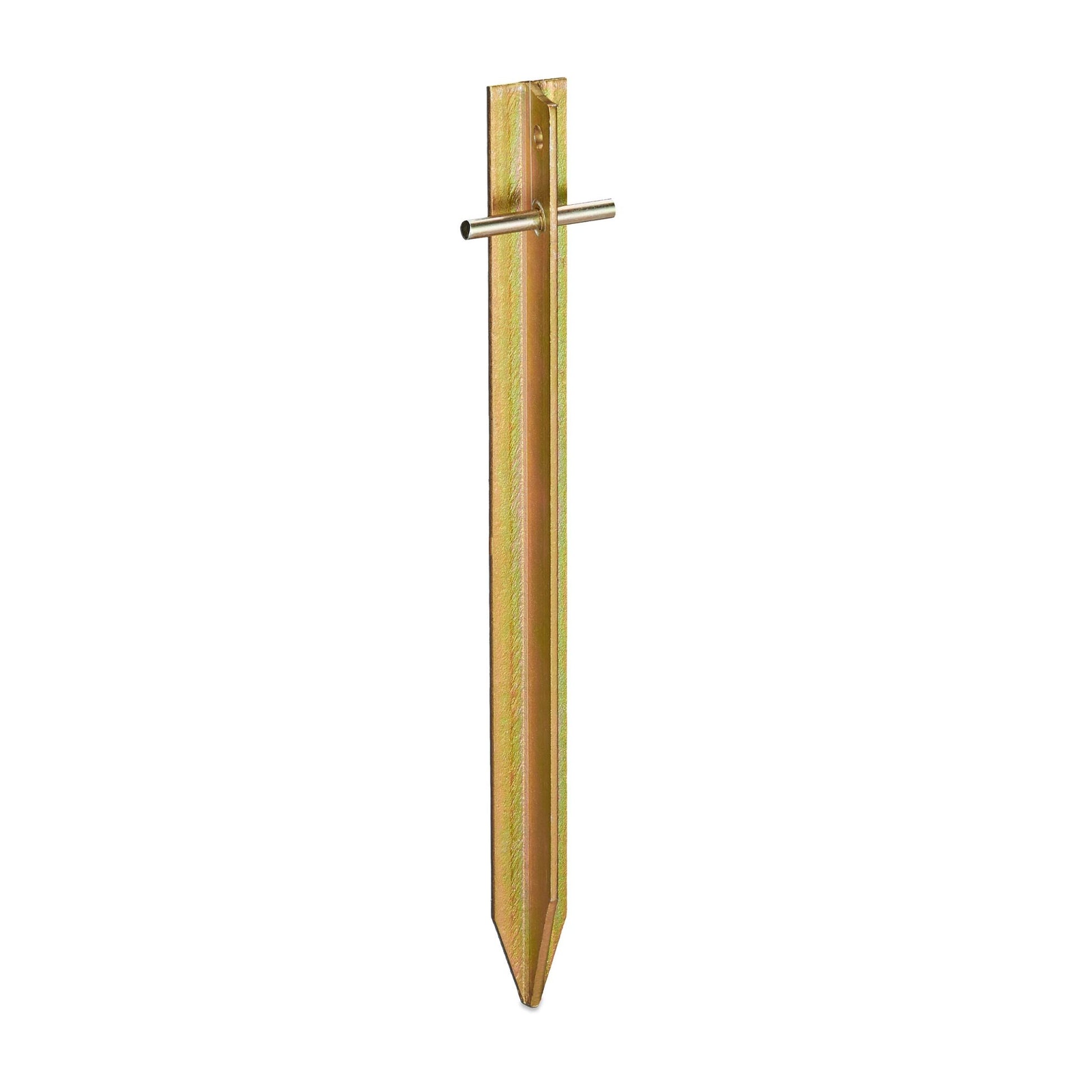 Heringe 4er-Set T-Stahl Gold von Relaxdays