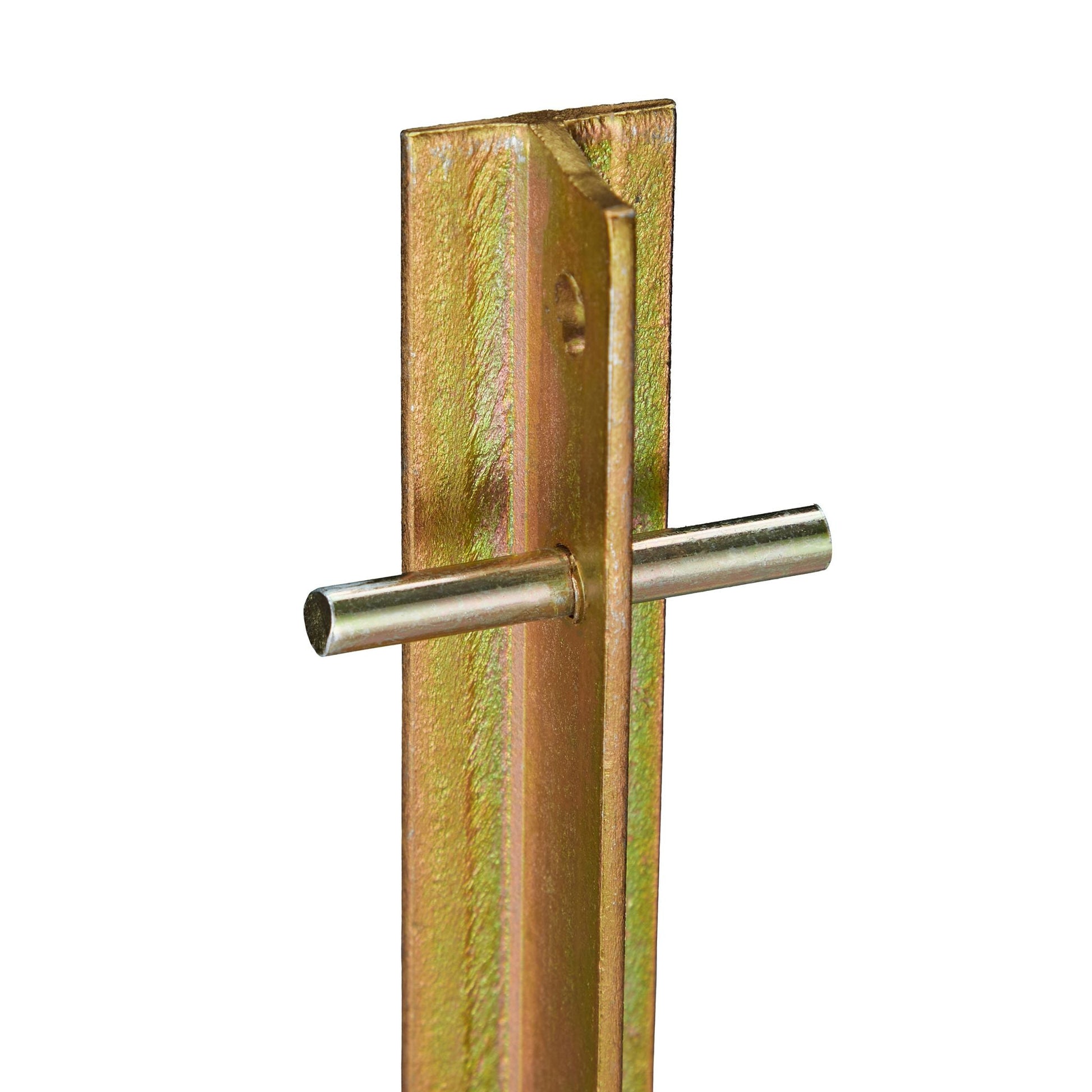Heringe 4er-Set T-Stahl Gold von Relaxdays