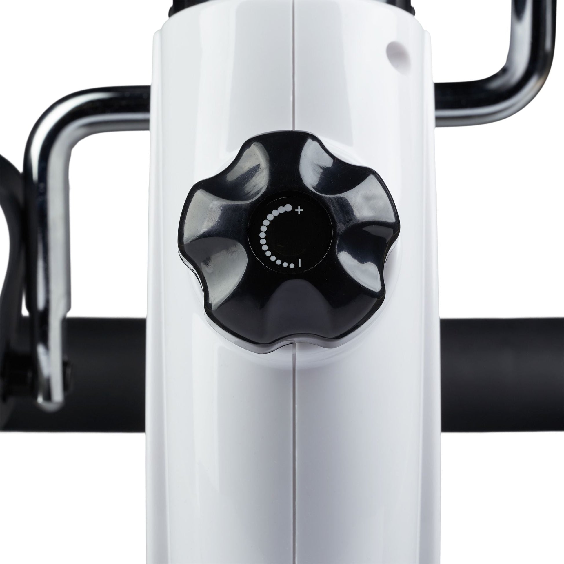 Mini Heimtrainer Fahrrad Weiss-Schwarz von Relaxdays