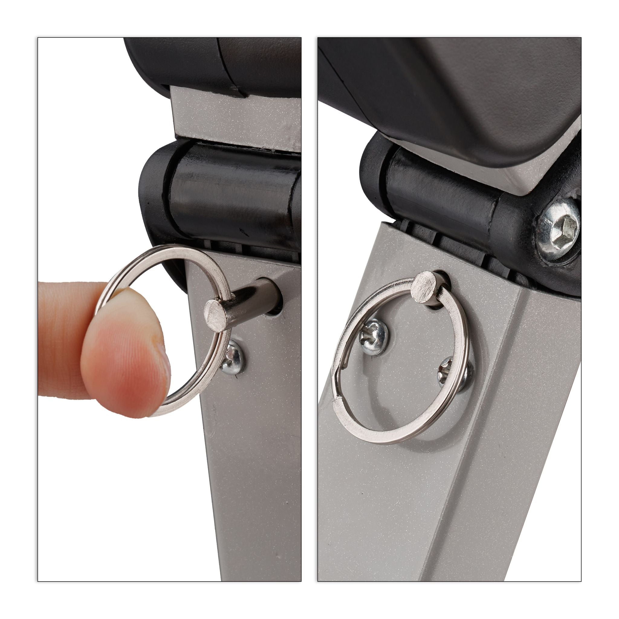 Arm- und Beintrainer Schwarz-Silber von Relaxdays
