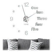 Wanduhr DIY Silber von Relaxdays