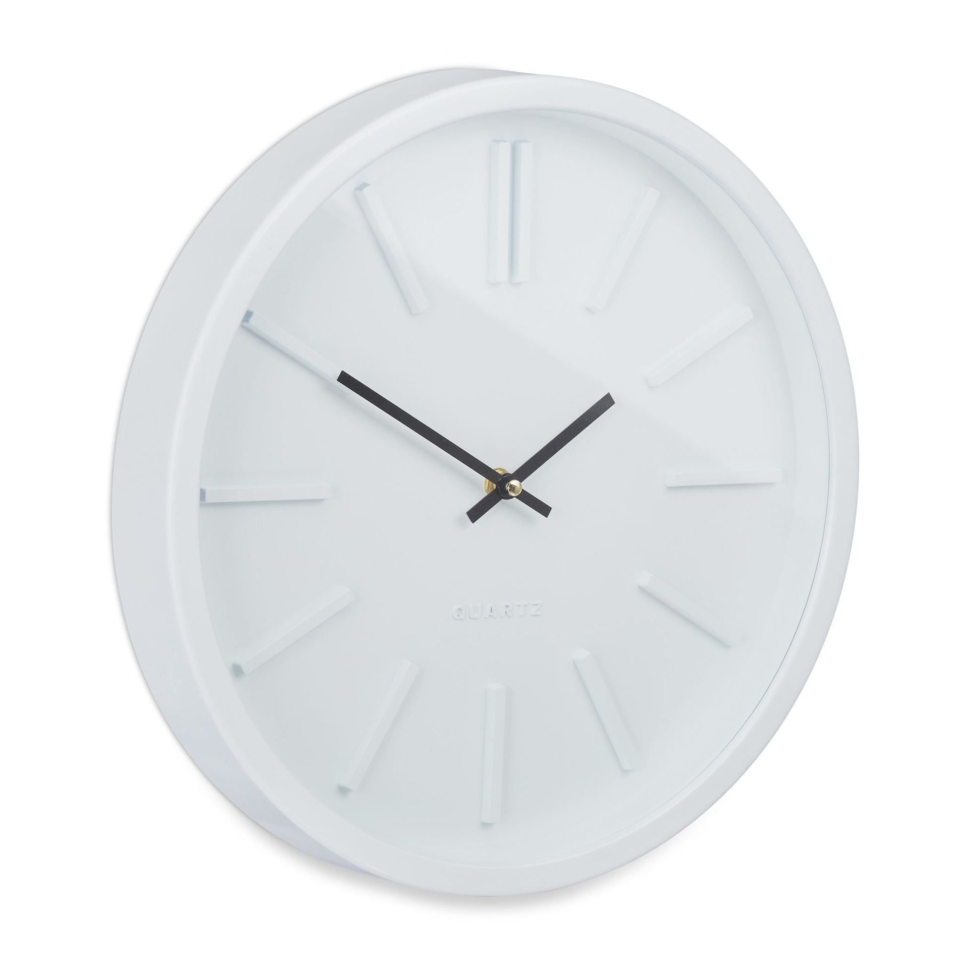 Wanduhr modern Weiss-Schwarz von Relaxdays