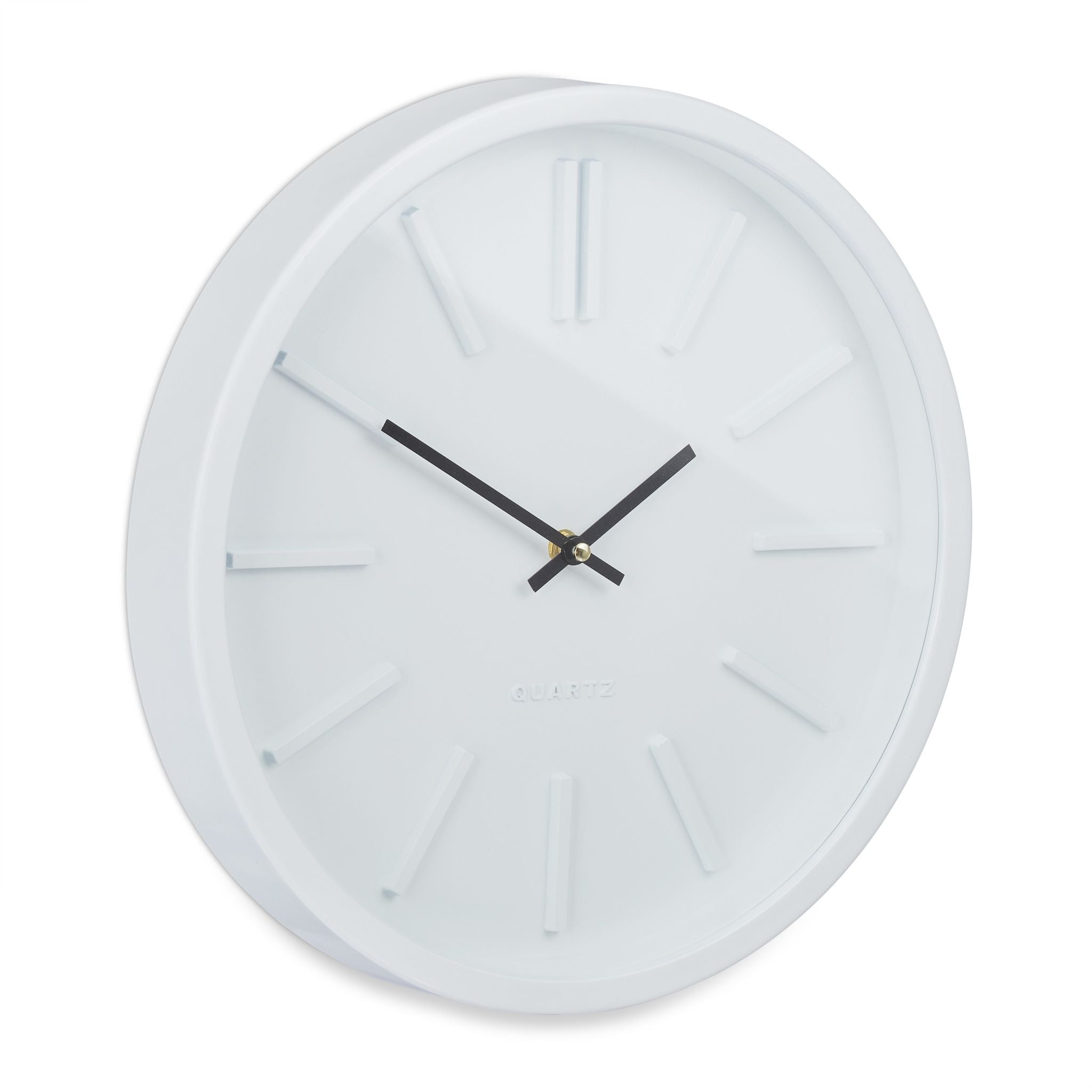 Wanduhr modern Weiss-Schwarz von Relaxdays
