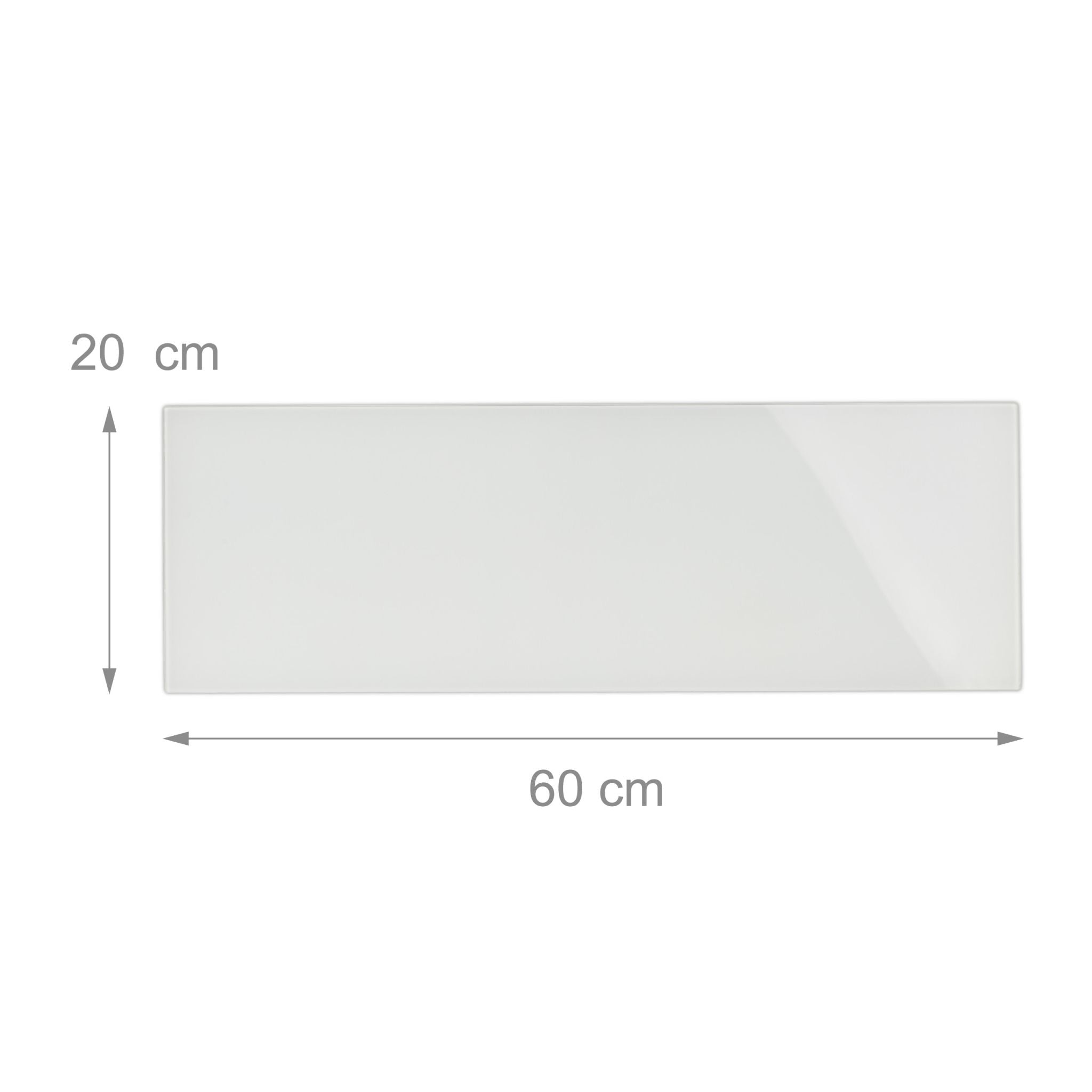 Magnettafel Glas Weiss von Relaxdays
