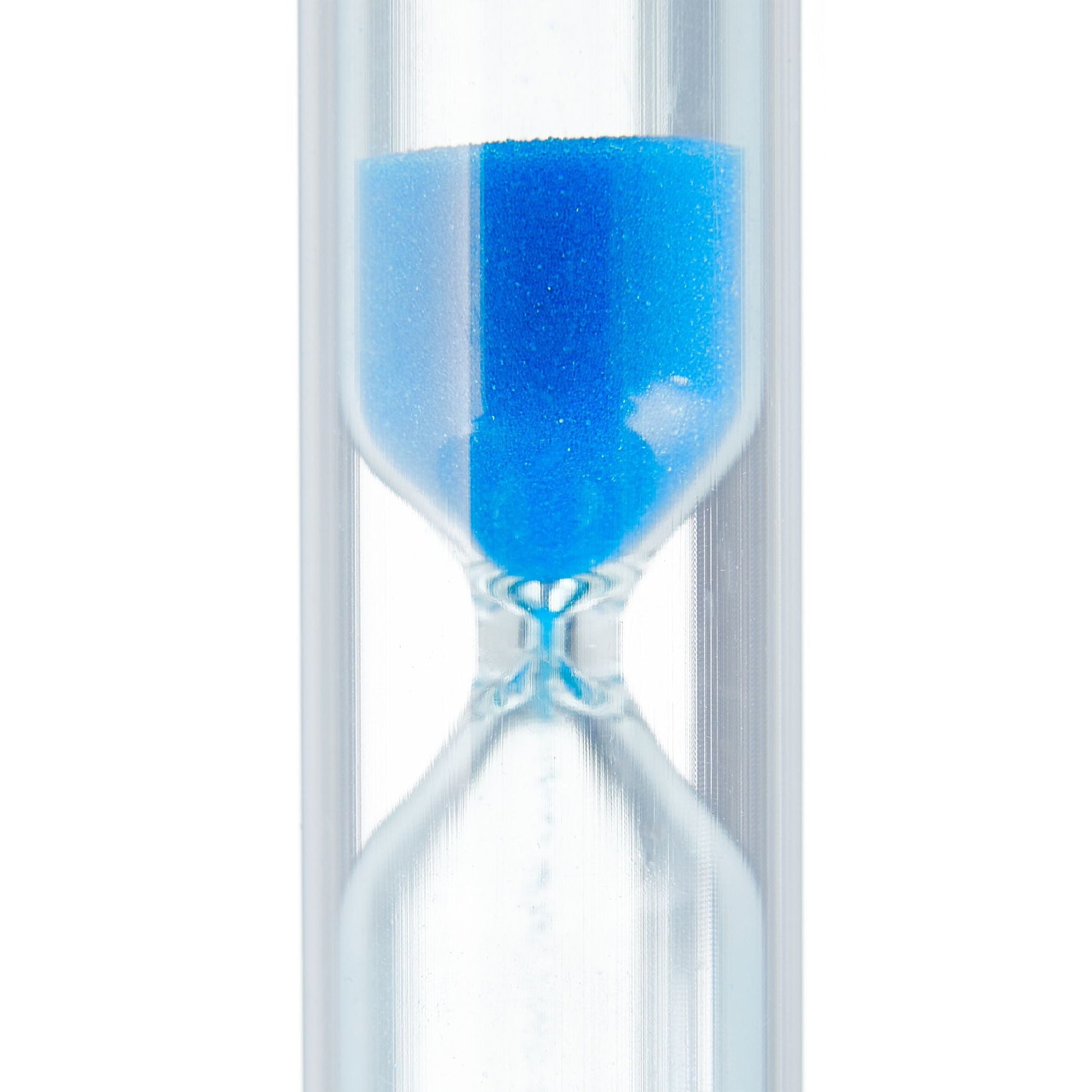 Sanduhr Zähneputzen Kinder 10er-Set Weiss-Blau-Transparent von Relaxdays