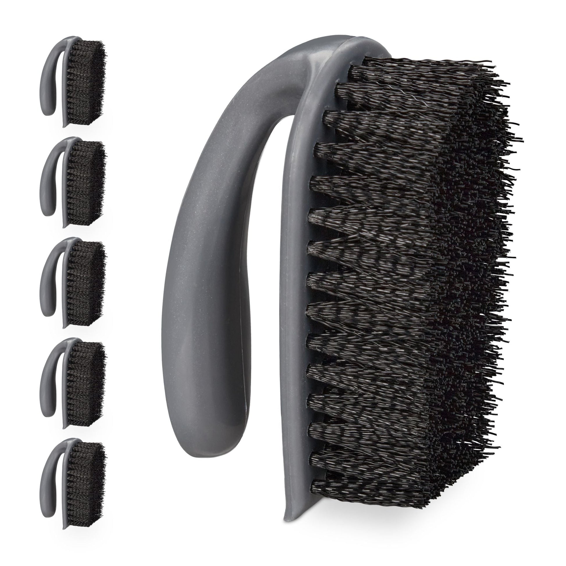 Scheuerbürste 6er-Set Schwarz-Grau von Relaxdays
