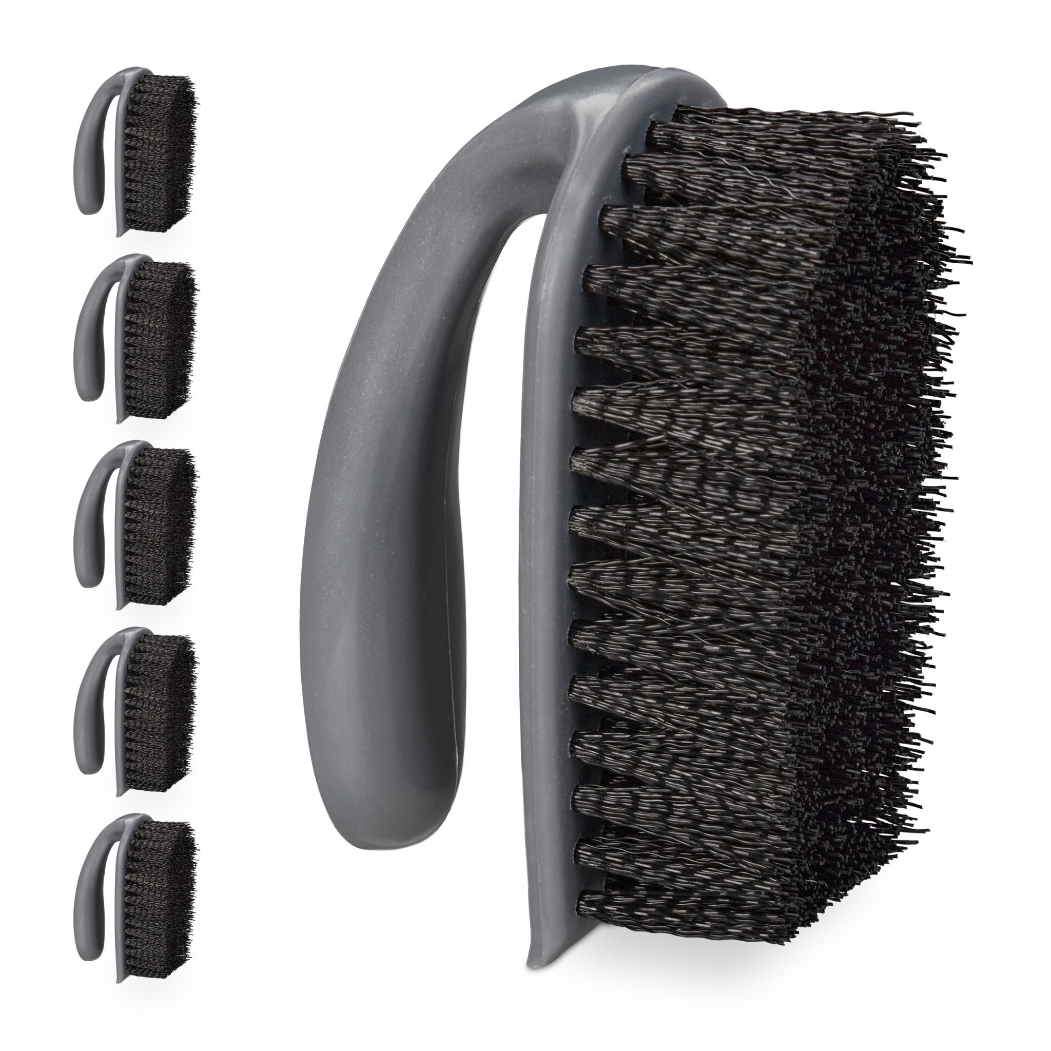 Scheuerbürste 6er-Set Schwarz-Grau von Relaxdays