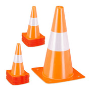Pylonen 18er-Set Weiss-Orange von Relaxdays