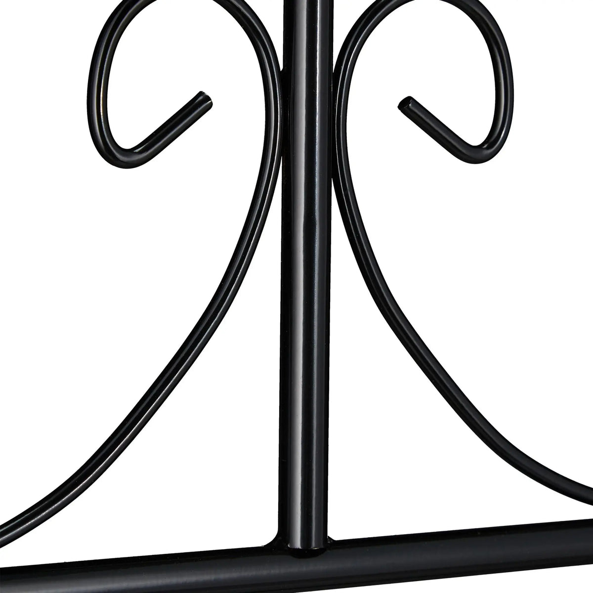 Rankgitter Vintage 2er-Set Schwarz von Relaxdays