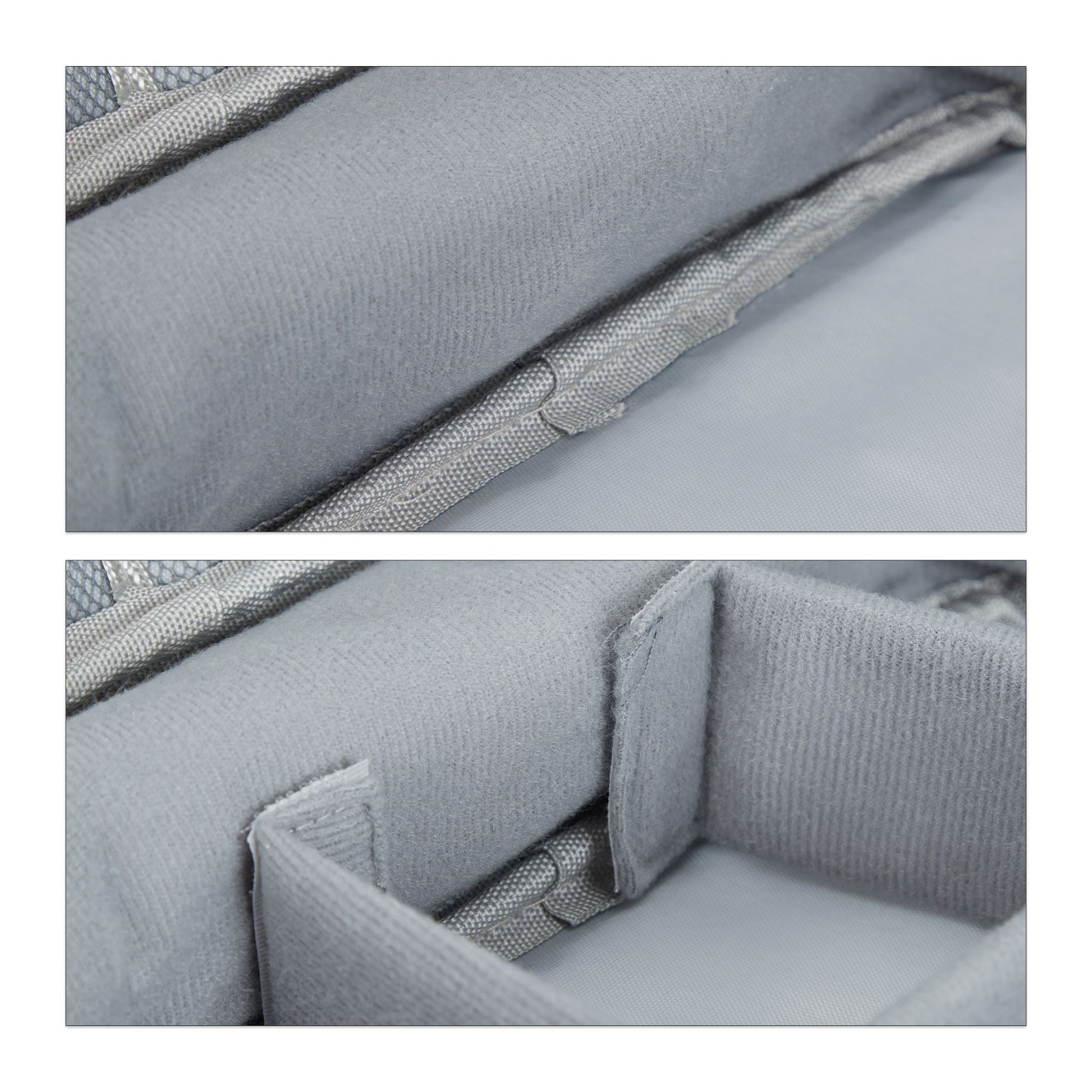 Kabeltasche Organizer Grau von Relaxdays