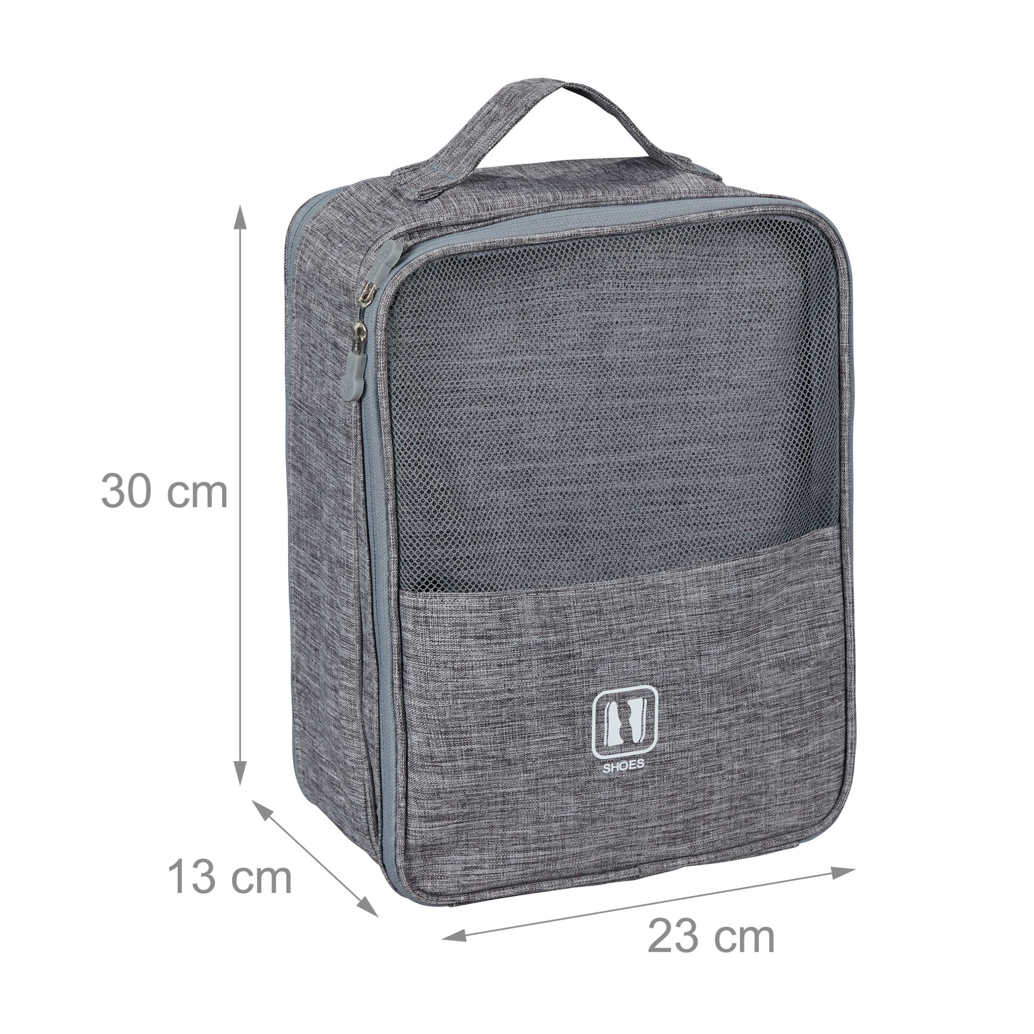 Schuhtasche Reise Grau von Relaxdays