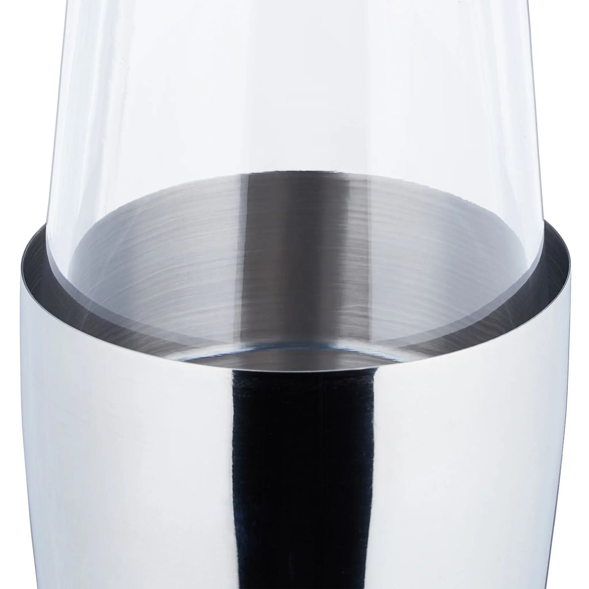 Boston Cocktail Shaker Silber-Transparent von Relaxdays