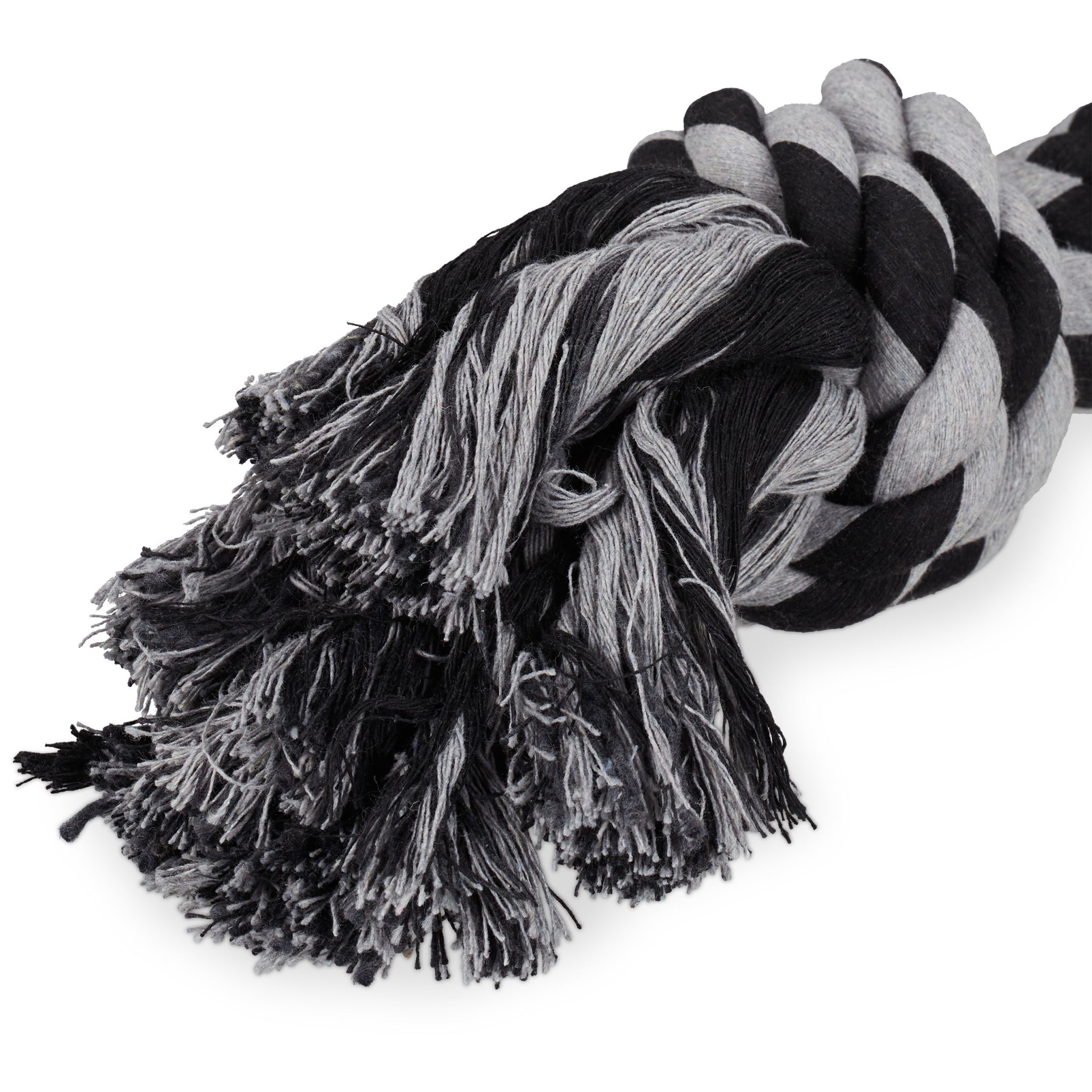Hundespielzeug Seil 2er-Set Schwarz-Grau von Relaxdays