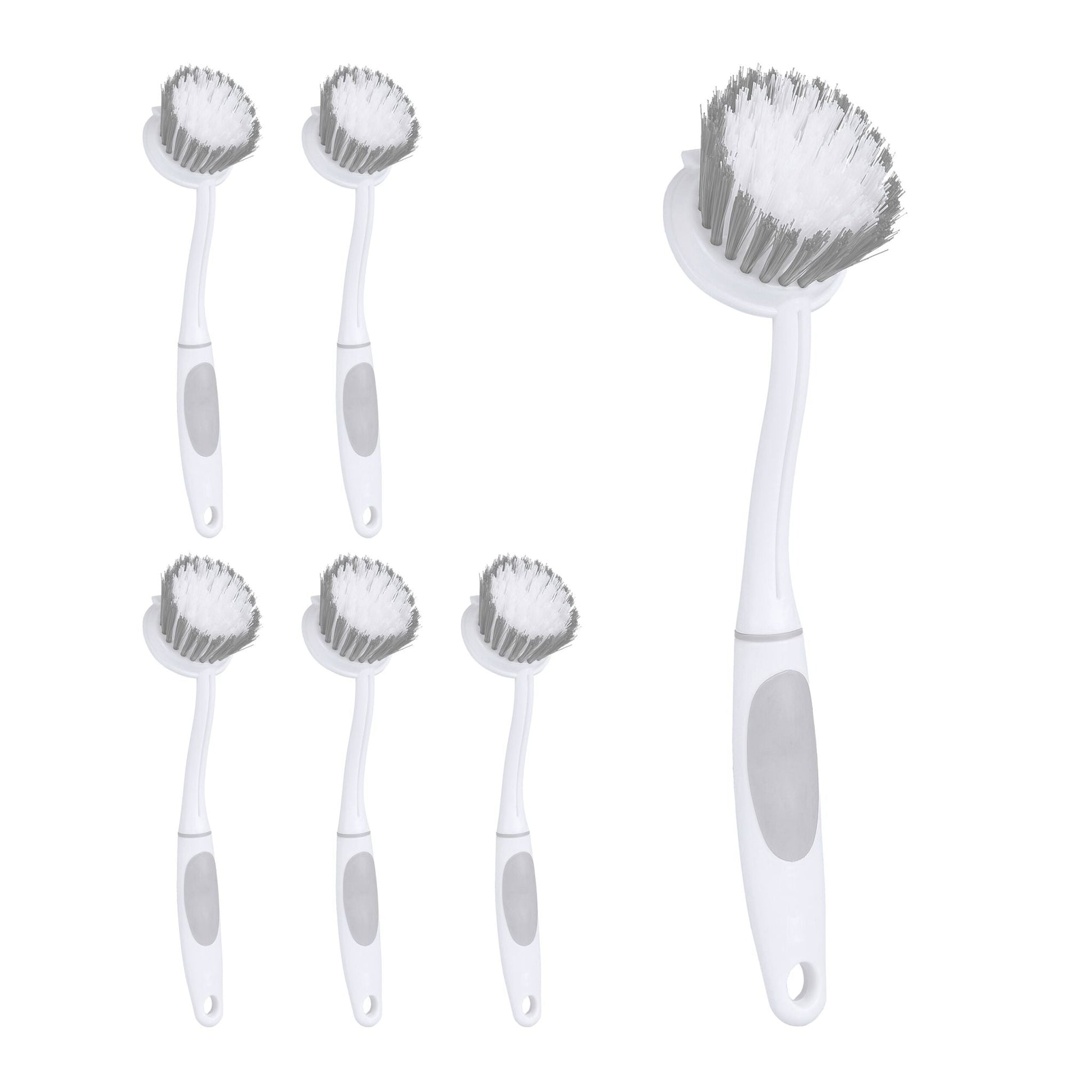 Spülbürste 6er-Set Weiss-Grau von Relaxdays
