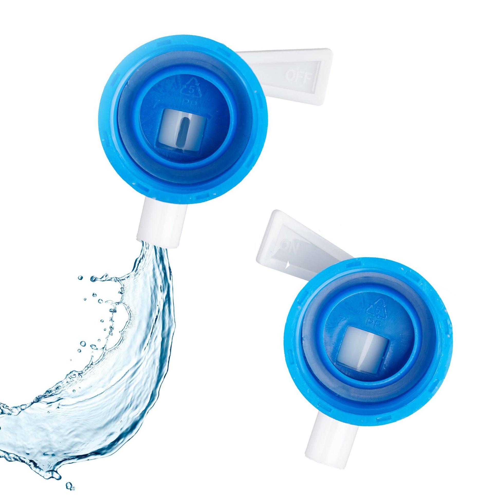 Faltkanister 15L 2er-Set Blau-Schwarz-Transparent von Relaxdays