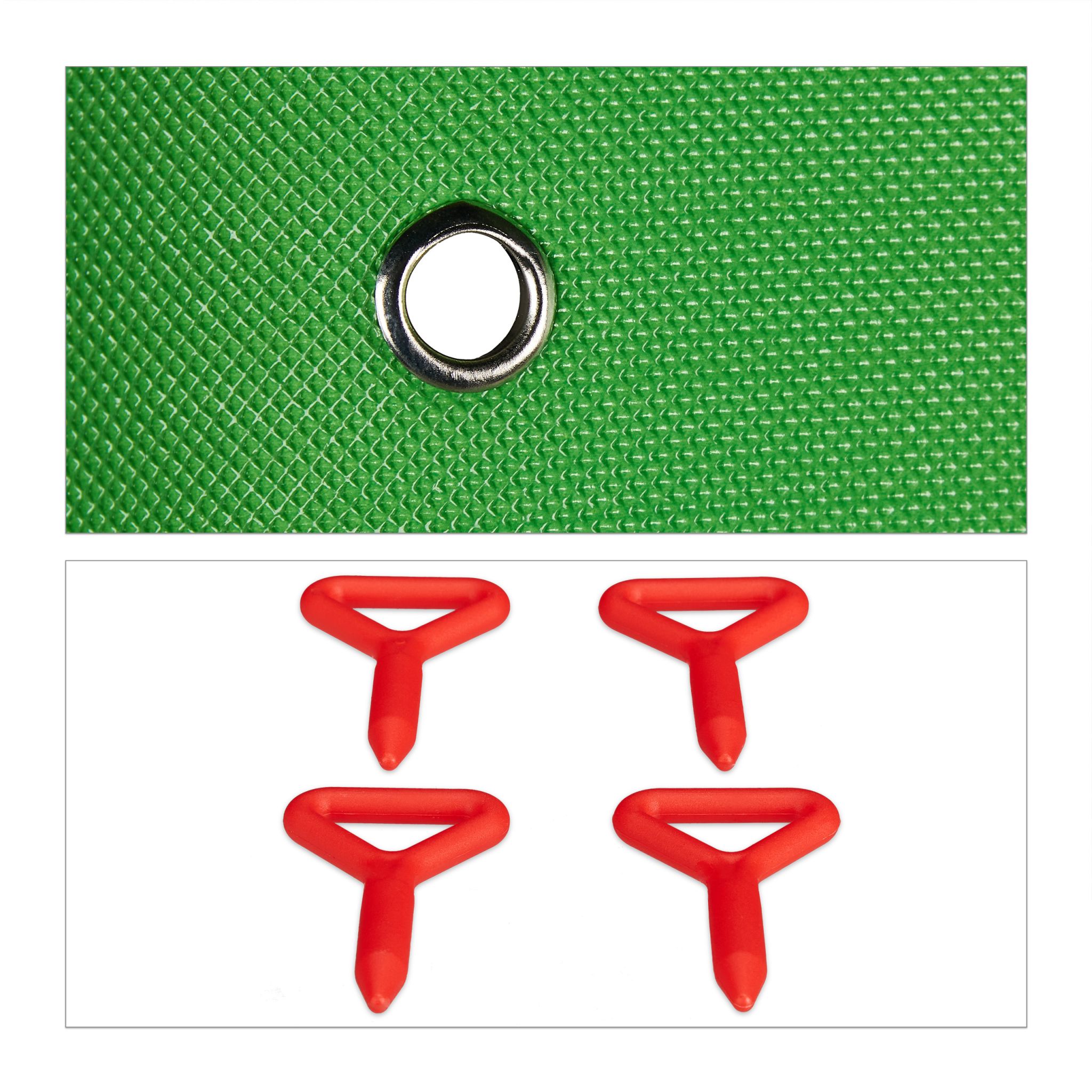 XXL Ludo Spiel Blau-Grün-Rot von Relaxdays