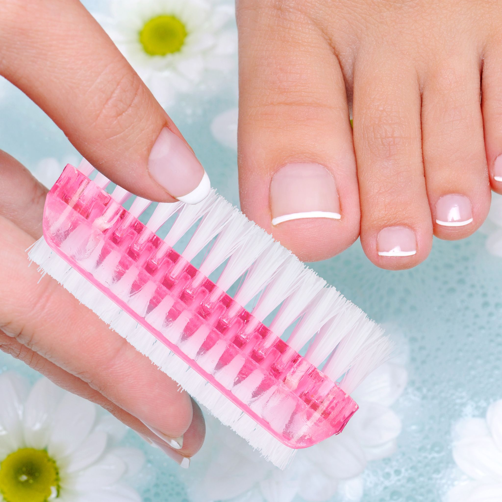 Nagelbürste 8 Stück Blau-Grün-Rosa von Relaxdays