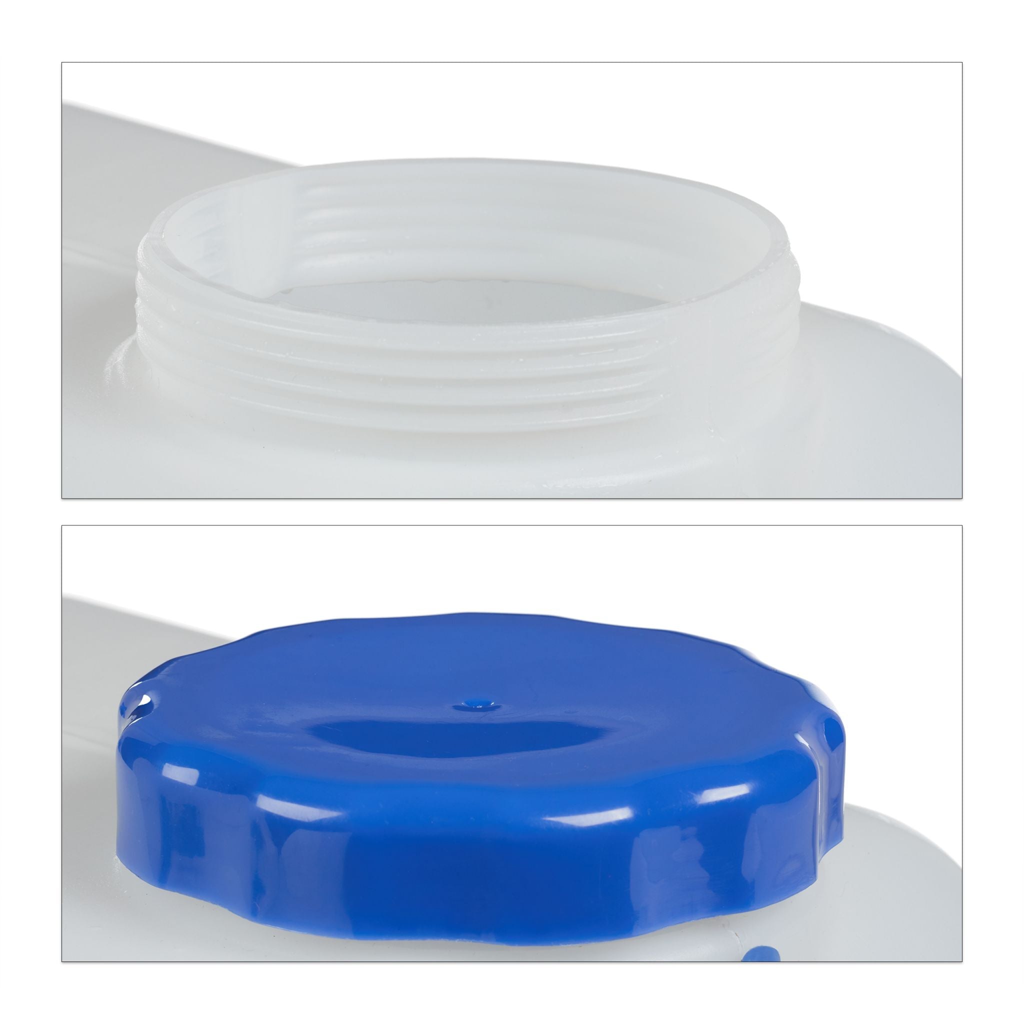 Wasserkanister mit Hahn Weiss-Blau
