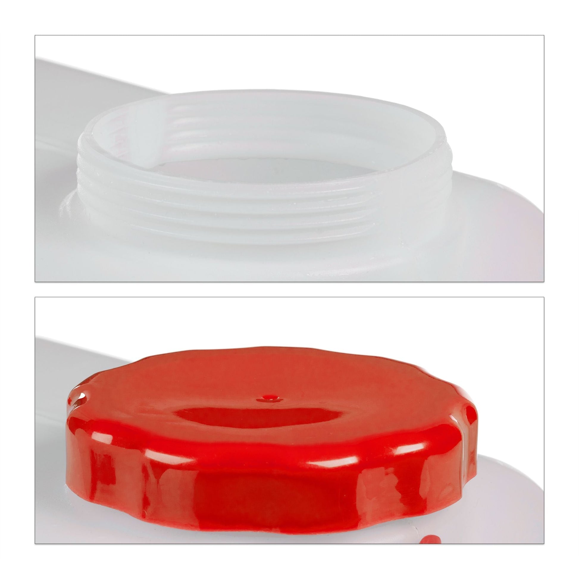 Wasserkanister mit Hahn Weiss-Rot von Relaxdays