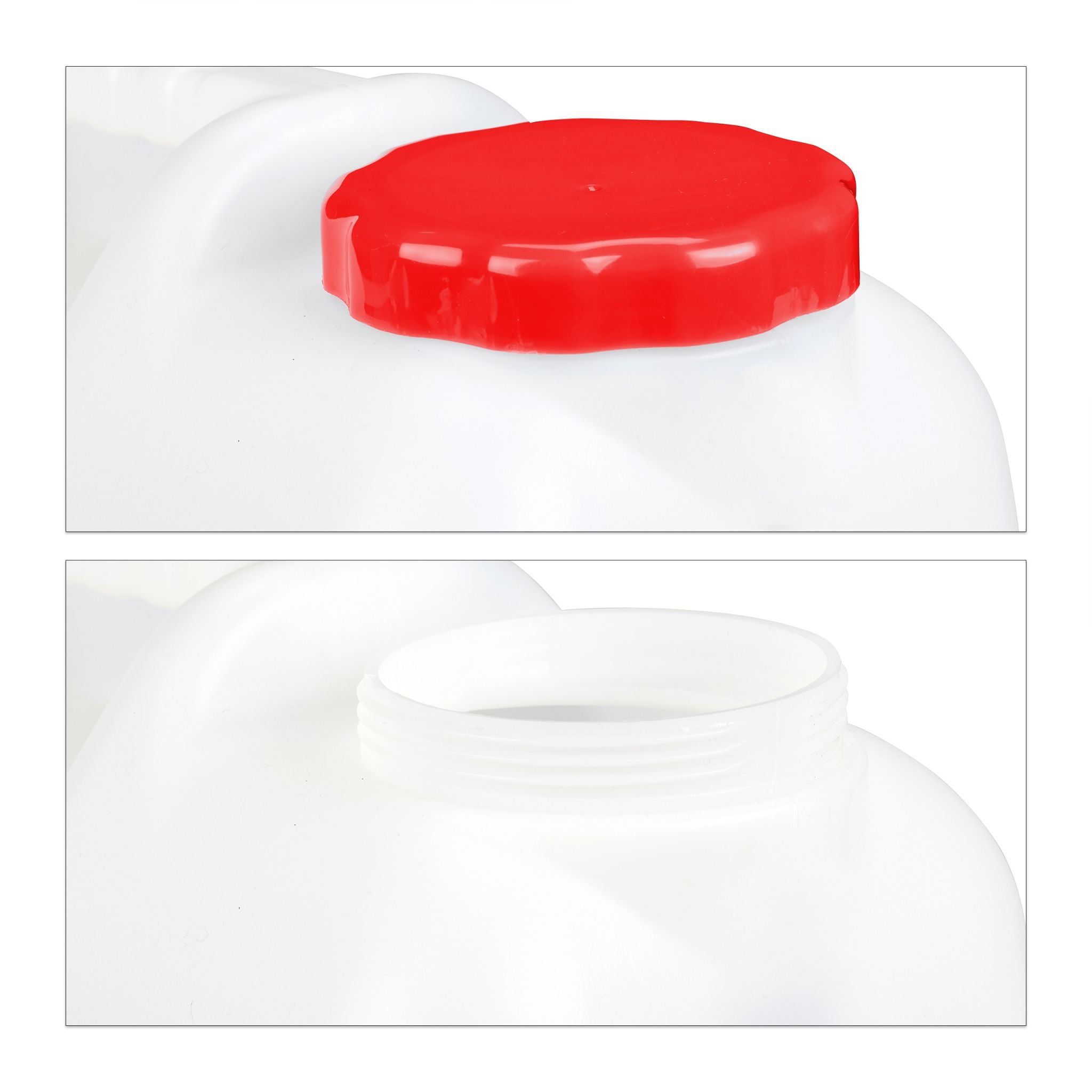 Wasserkanister mit Hahn Weiss-Rot von Relaxdays