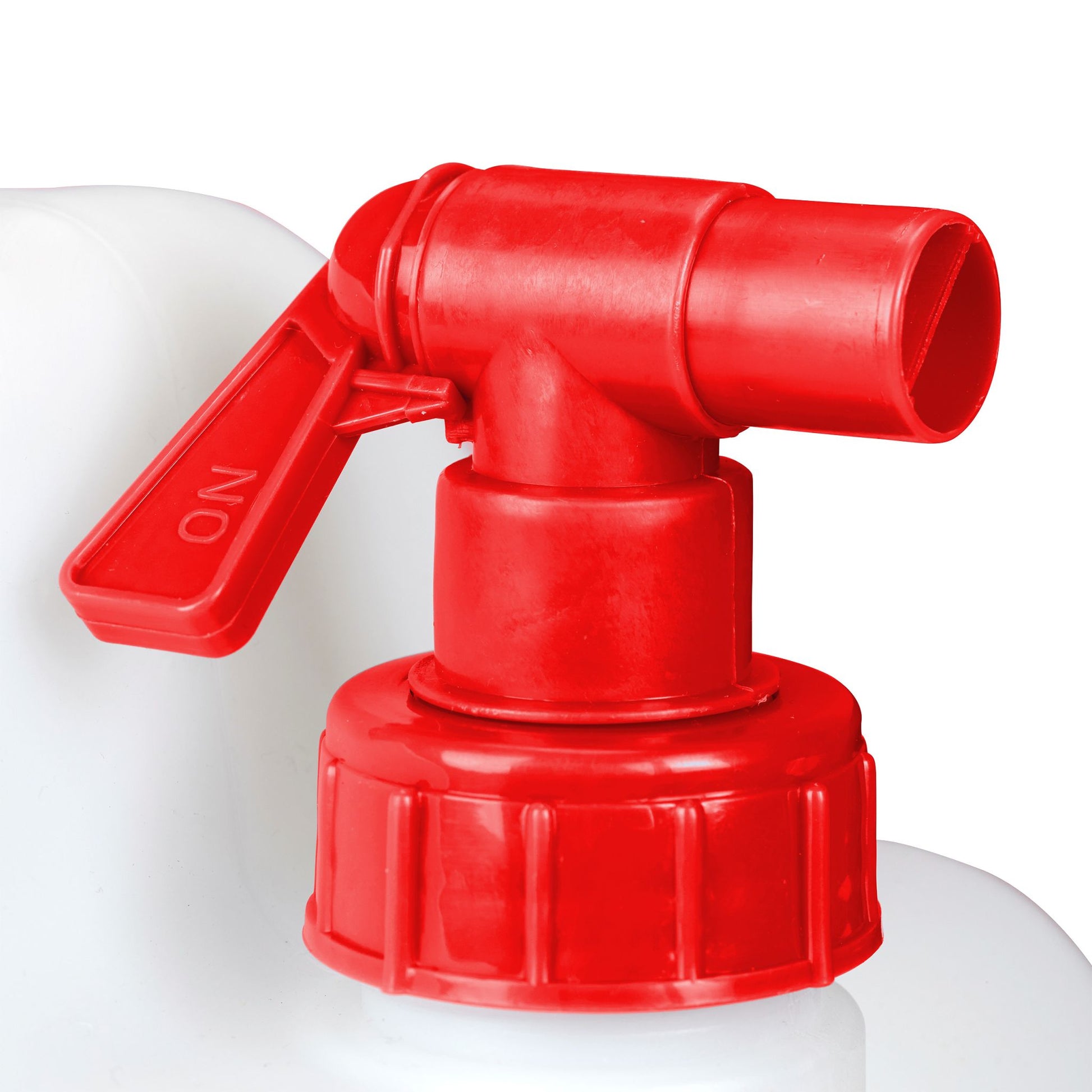Wasserkanister mit Hahn Weiss-Rot von Relaxdays