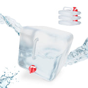 Faltkanister 4er-Set Rot-Transparent von Relaxdays
