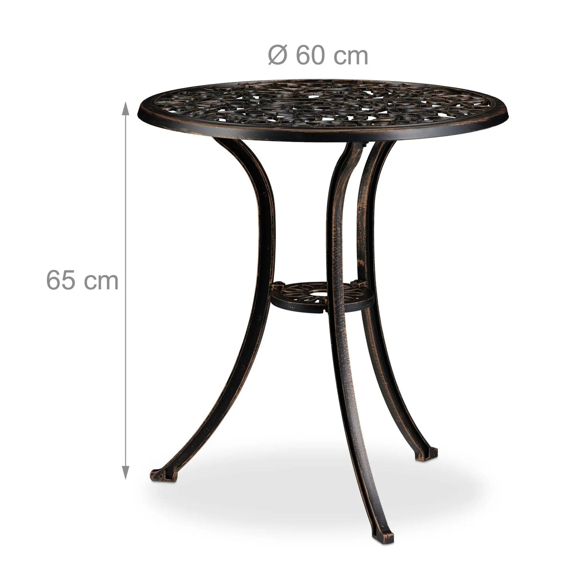 Balkonmöbel Set antiken Design Braun von Relaxdays