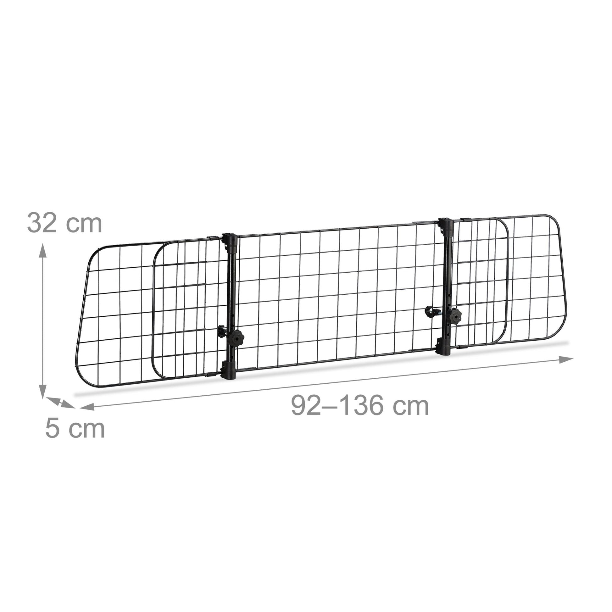 Hundegitter Auto Universal Schwarz von Relaxdays
