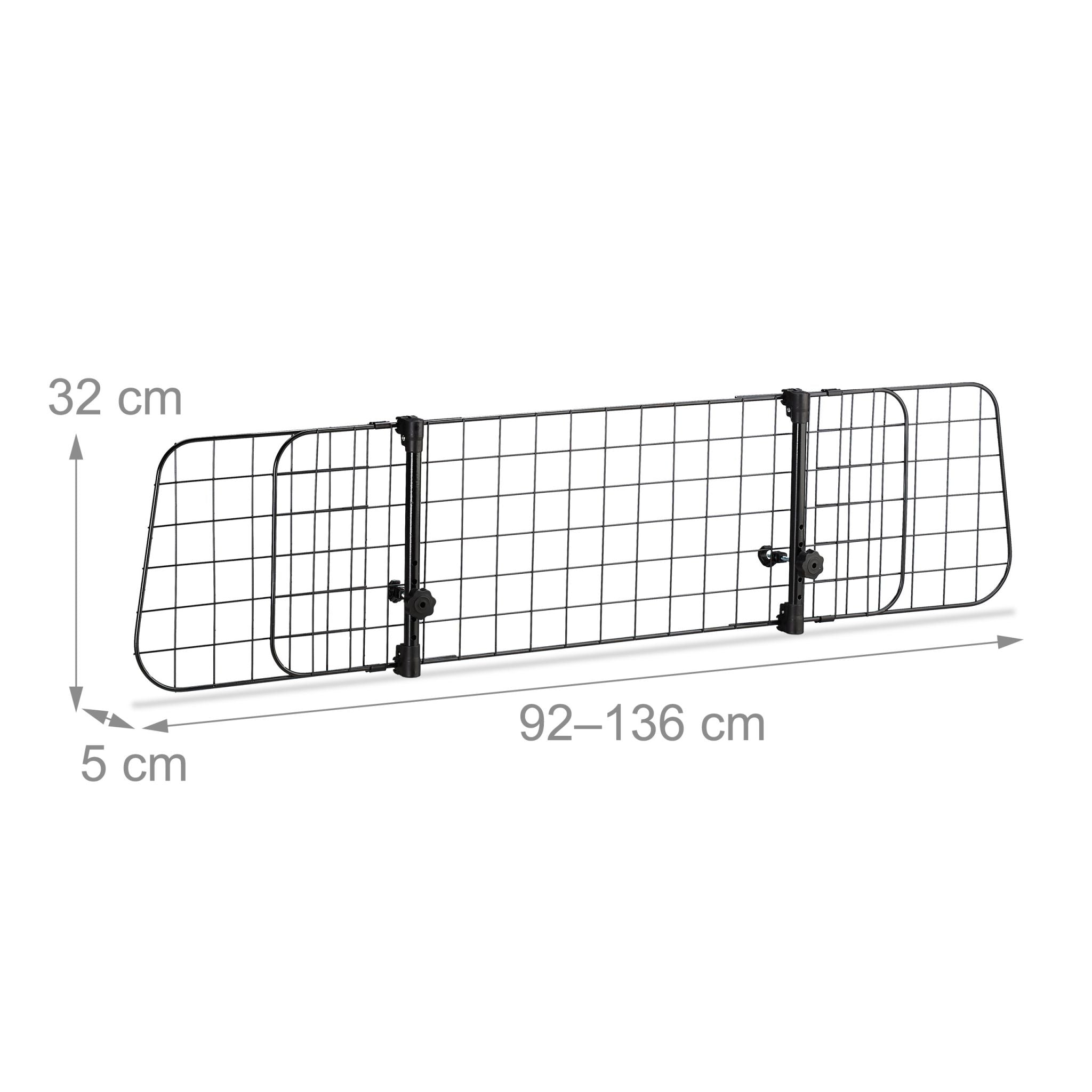Hundegitter Auto Universal Schwarz von Relaxdays
