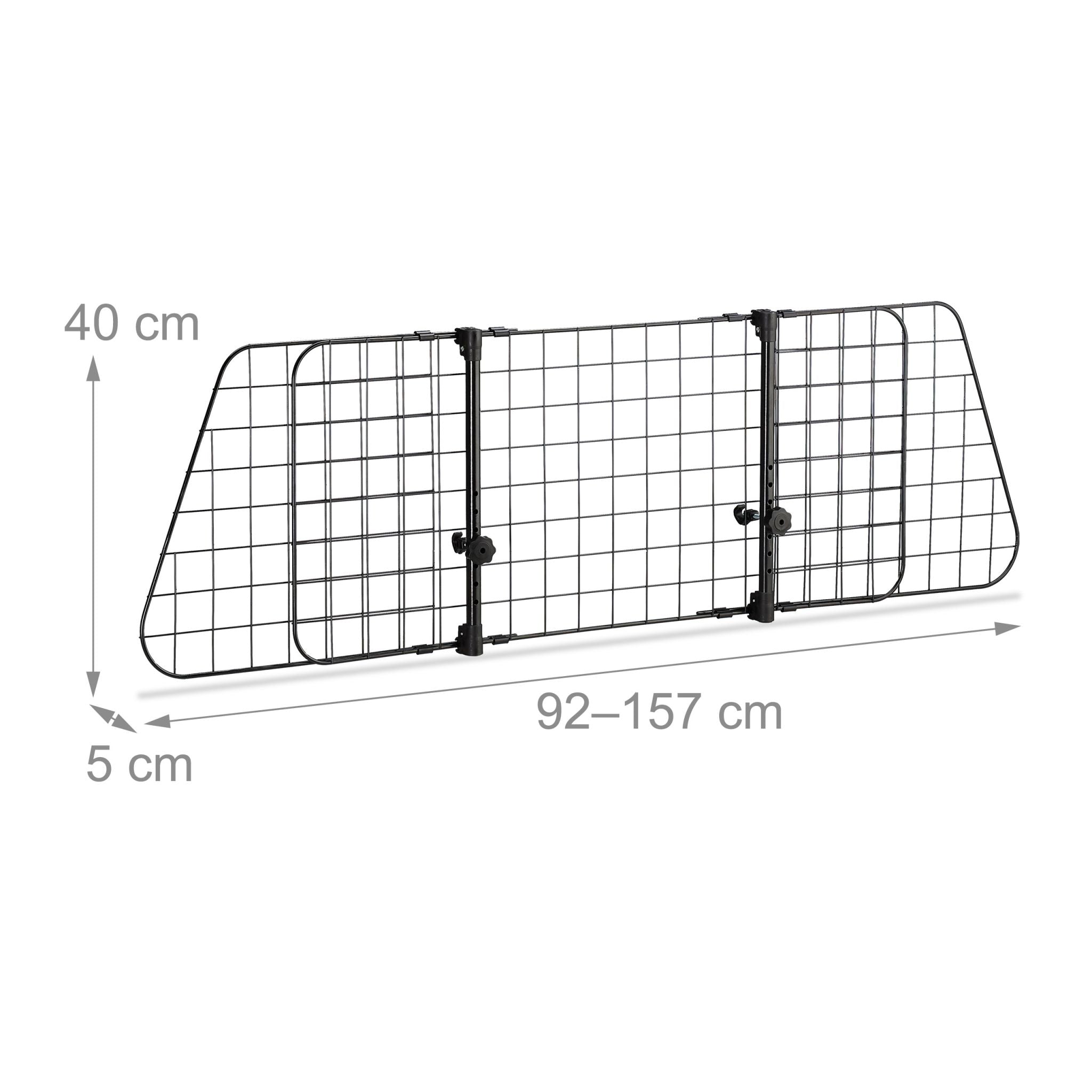 Hundegitter Auto Universal gross Schwarz von Relaxdays