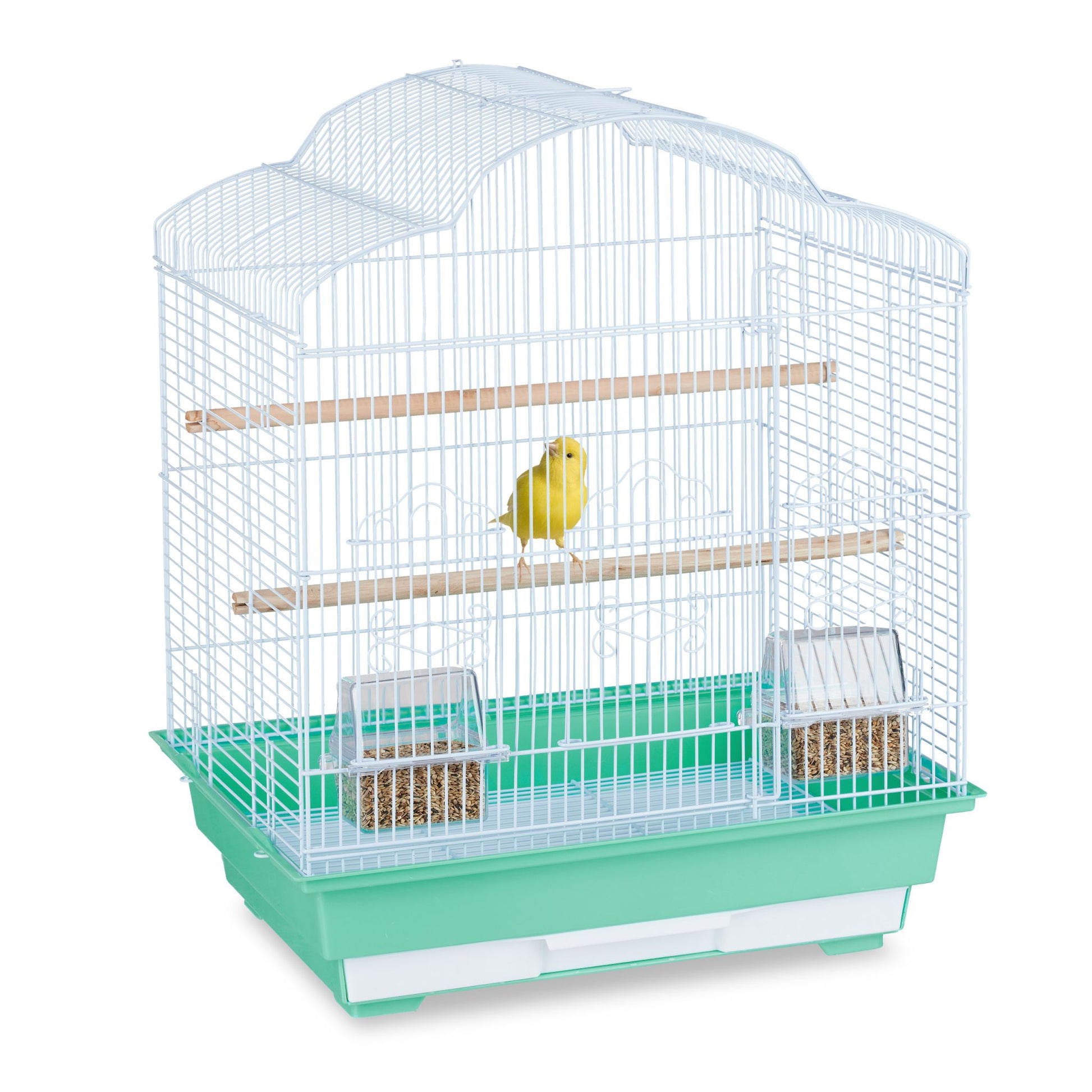 Vogelkäfig mit Zubehör Hellblau-Türkis von Relaxdays