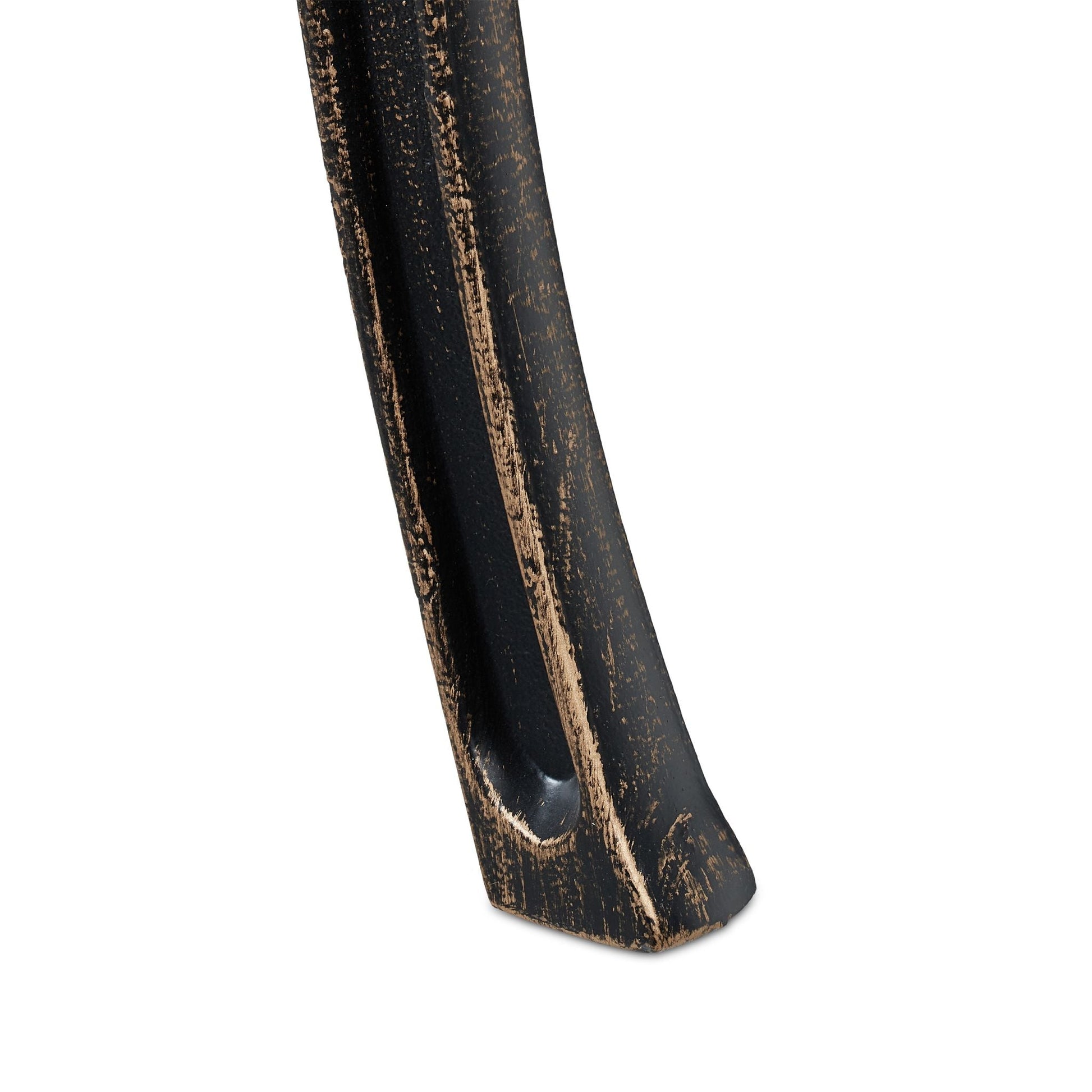 Gartenbank Metall in Schwarz-Bronze Gold-Schwarz von Relaxdays