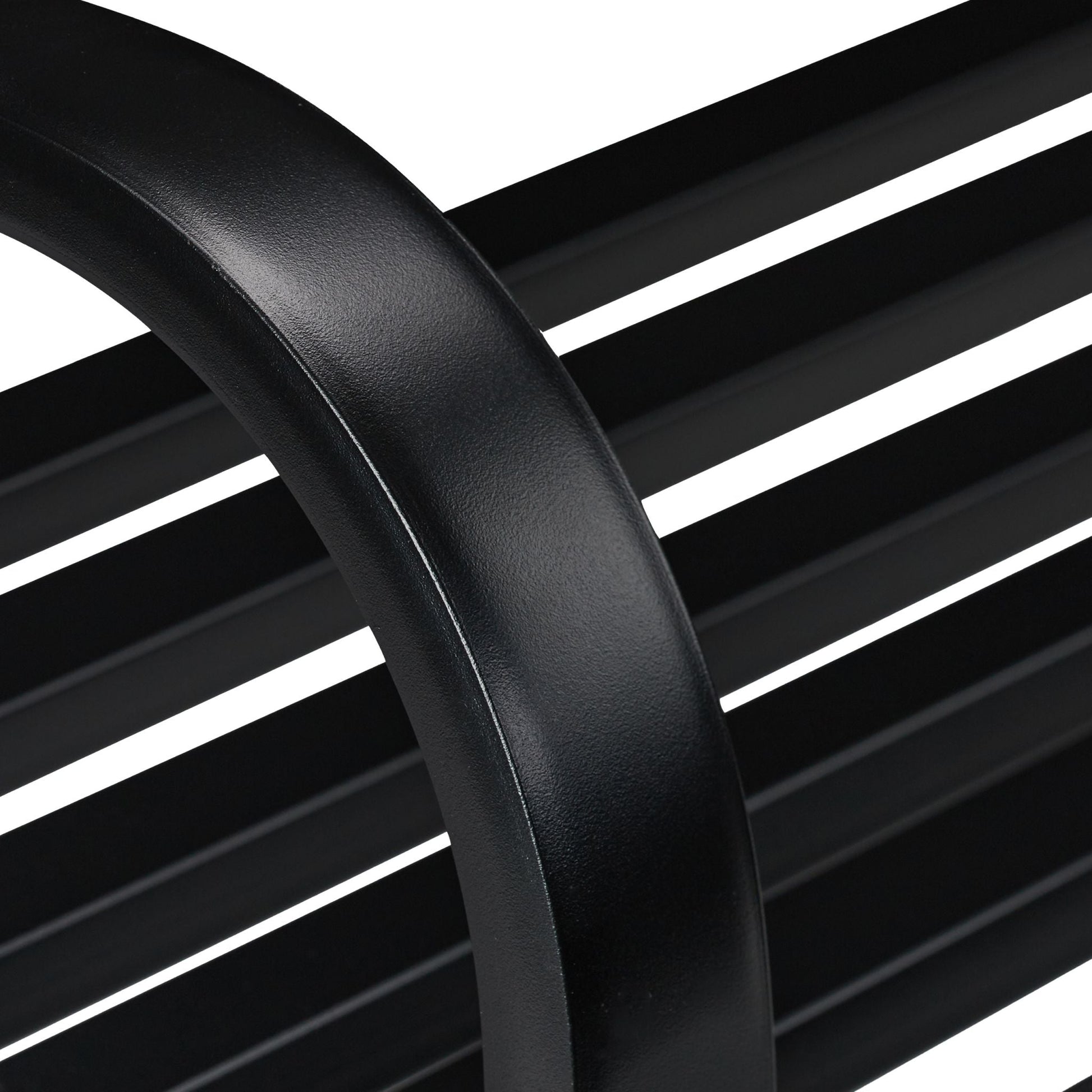 Gartenbank Antik Schwarz von Relaxdays