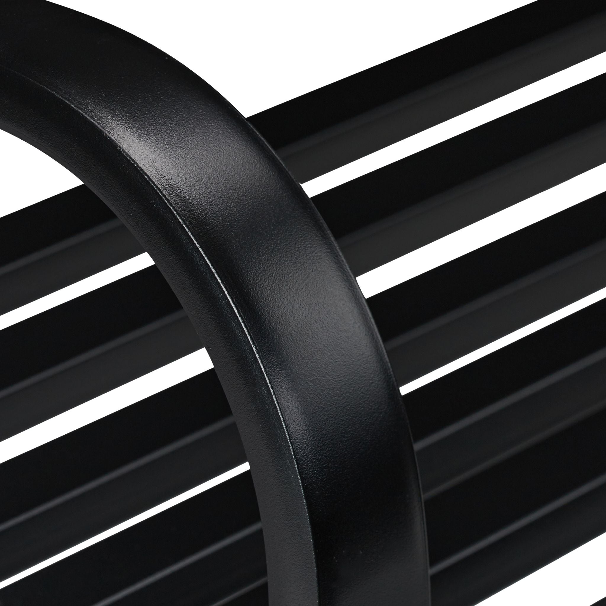 Gartenbank Antik Schwarz von Relaxdays