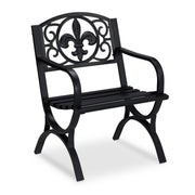 Gartenstuhl Metall antik Schwarz von Relaxdays