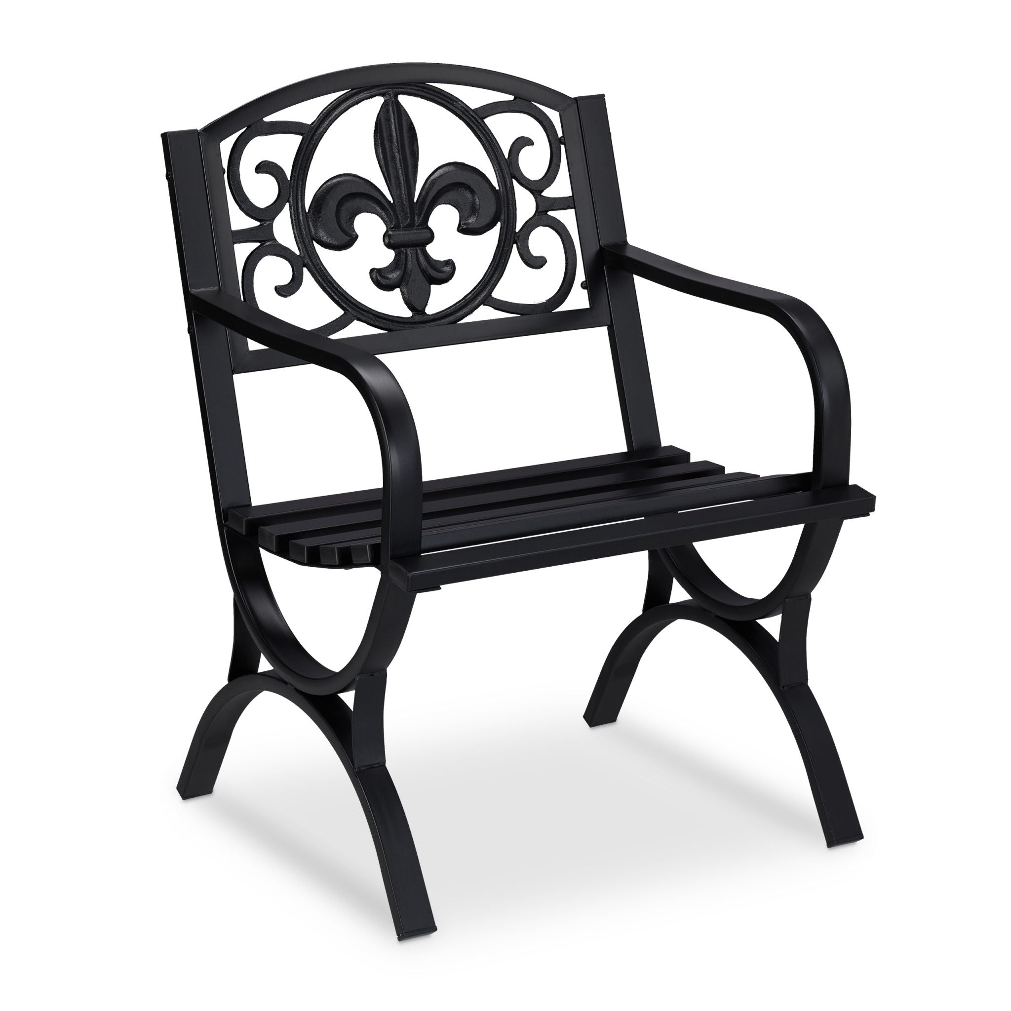 Gartenstuhl Metall antik Schwarz von Relaxdays