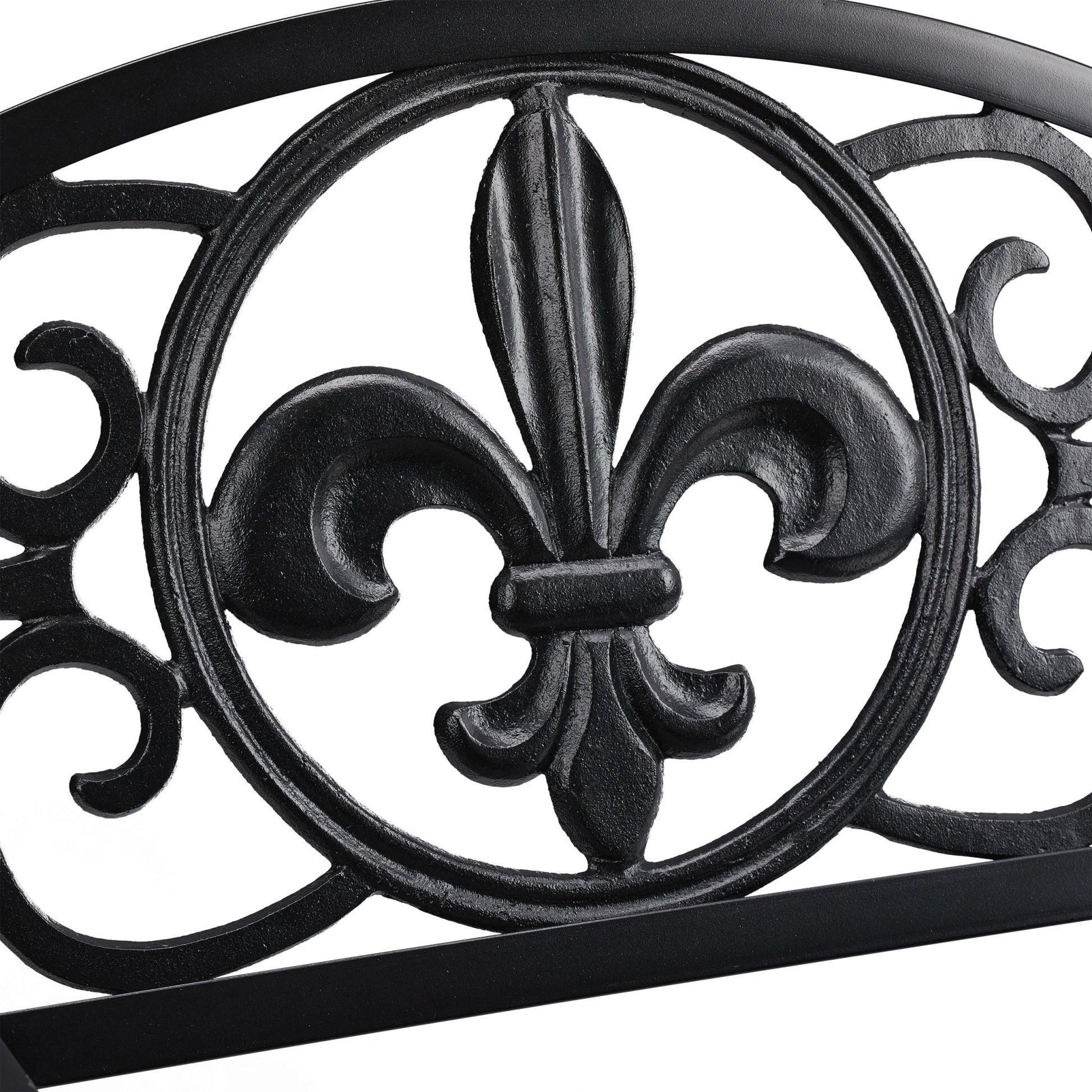Gartenstuhl Metall antik Schwarz von Relaxdays