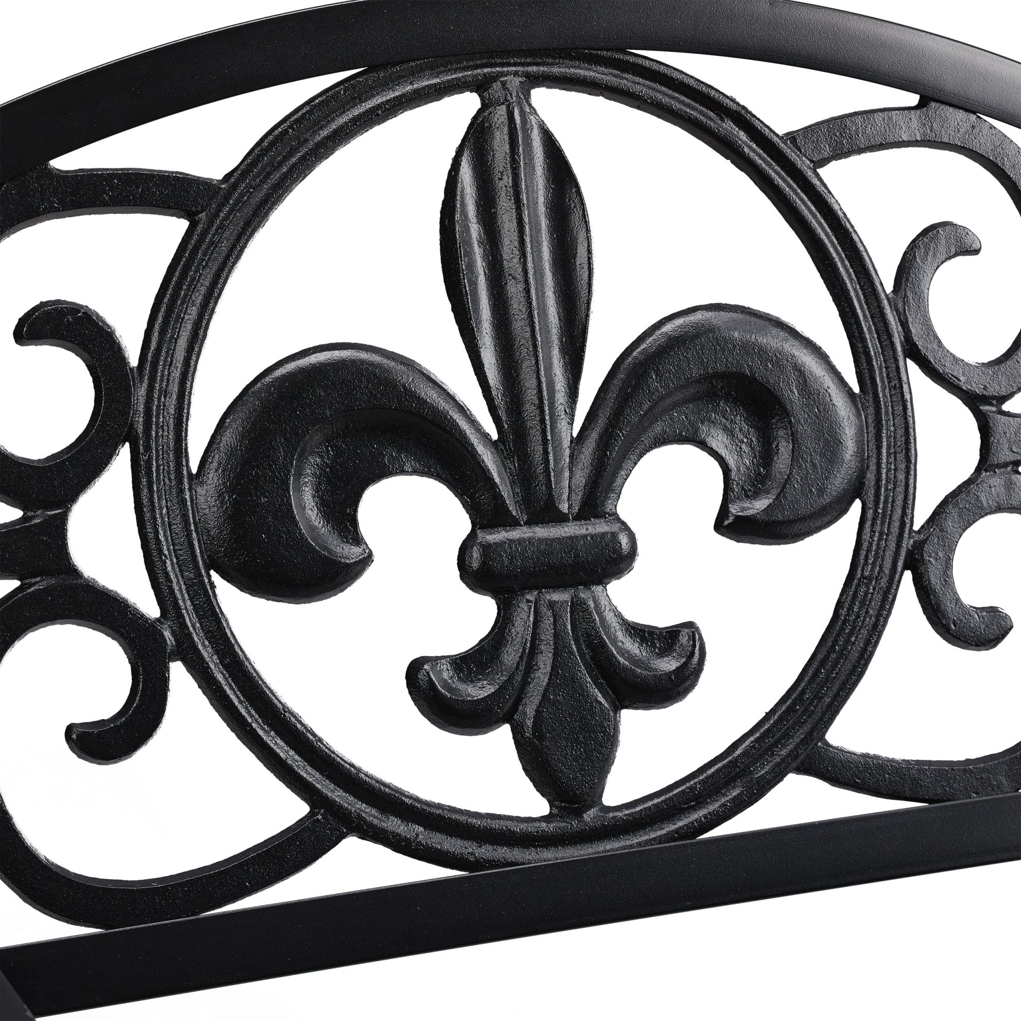 Gartenstuhl Metall antik Schwarz von Relaxdays