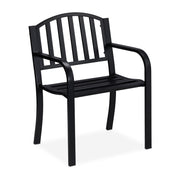 Gartenstuhl Metall Schwarz von Relaxdays