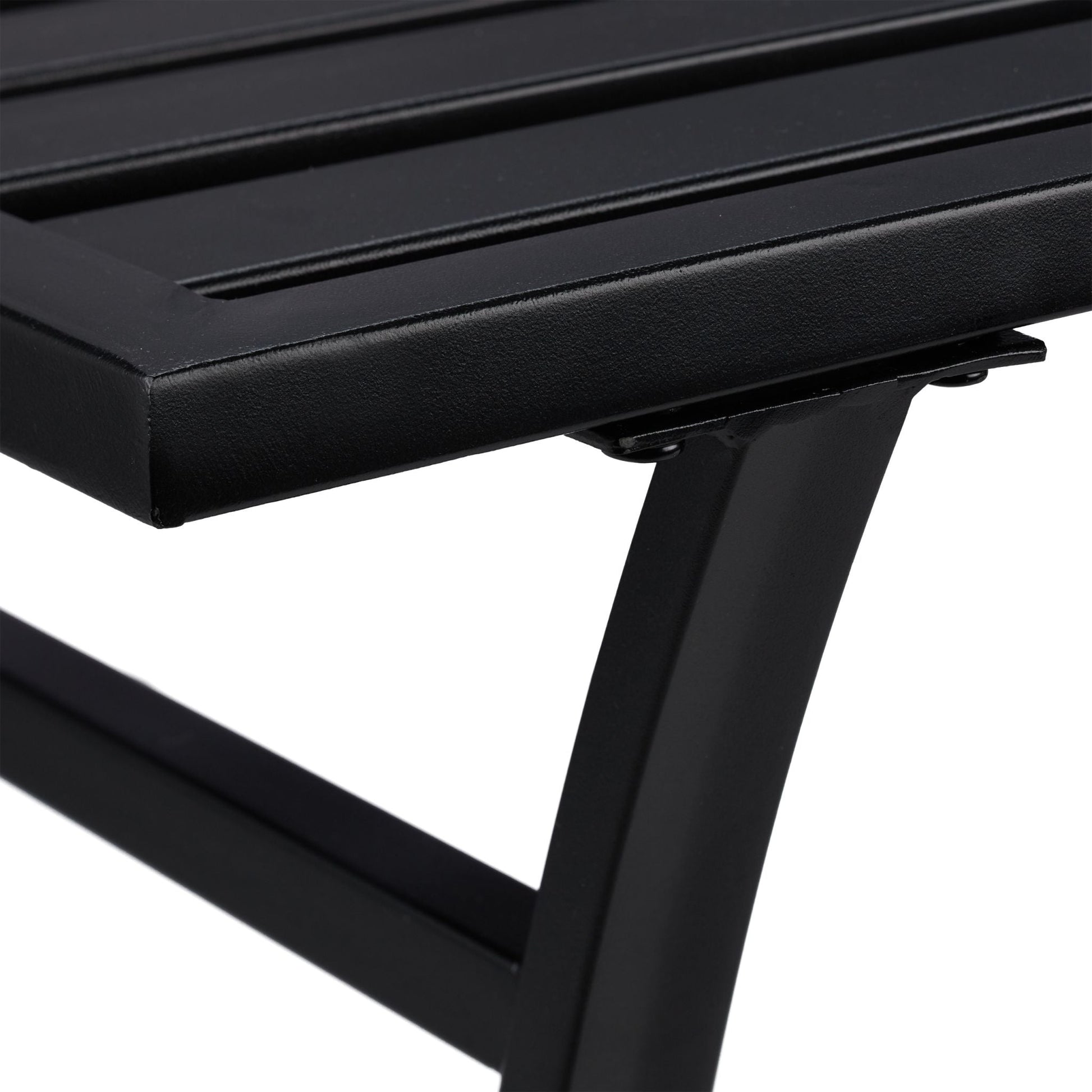 Gartentisch rechteckig schwarz Schwarz von Relaxdays