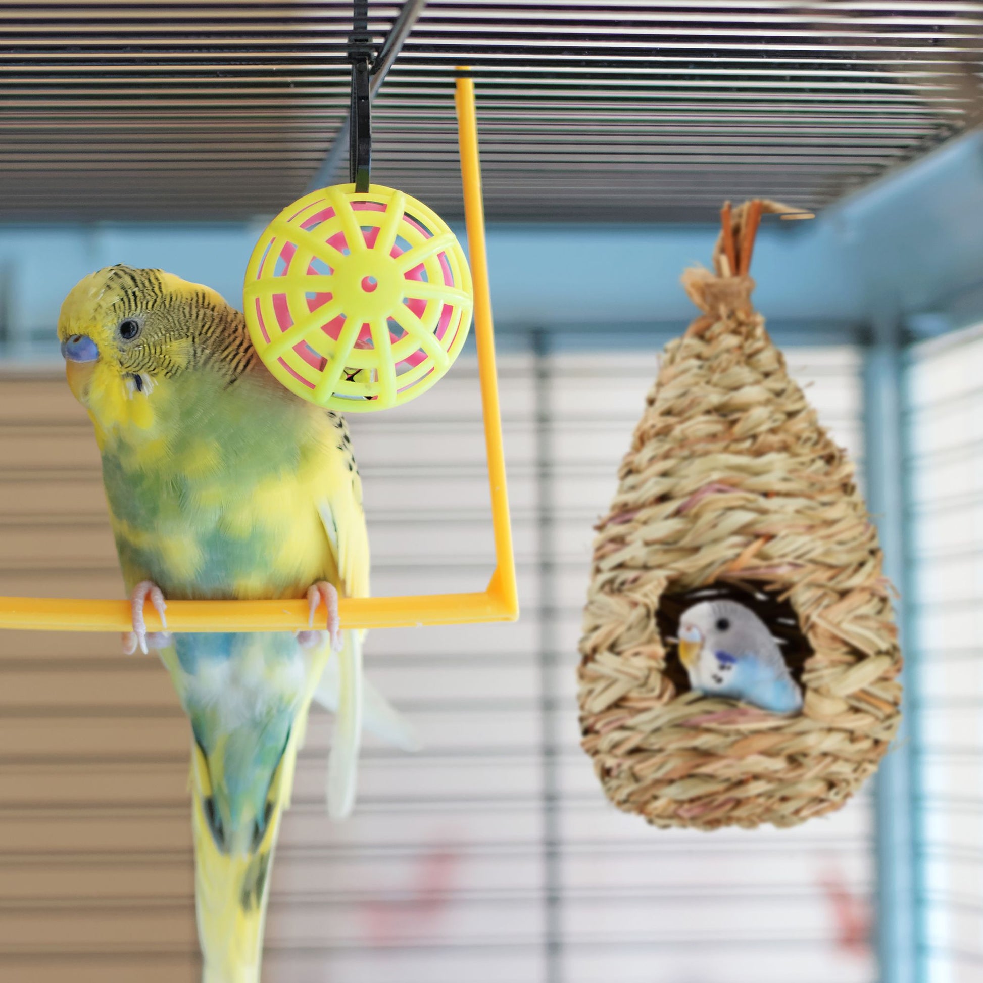 Vogelnest zum Aufhängen Hellbraun von Relaxdays