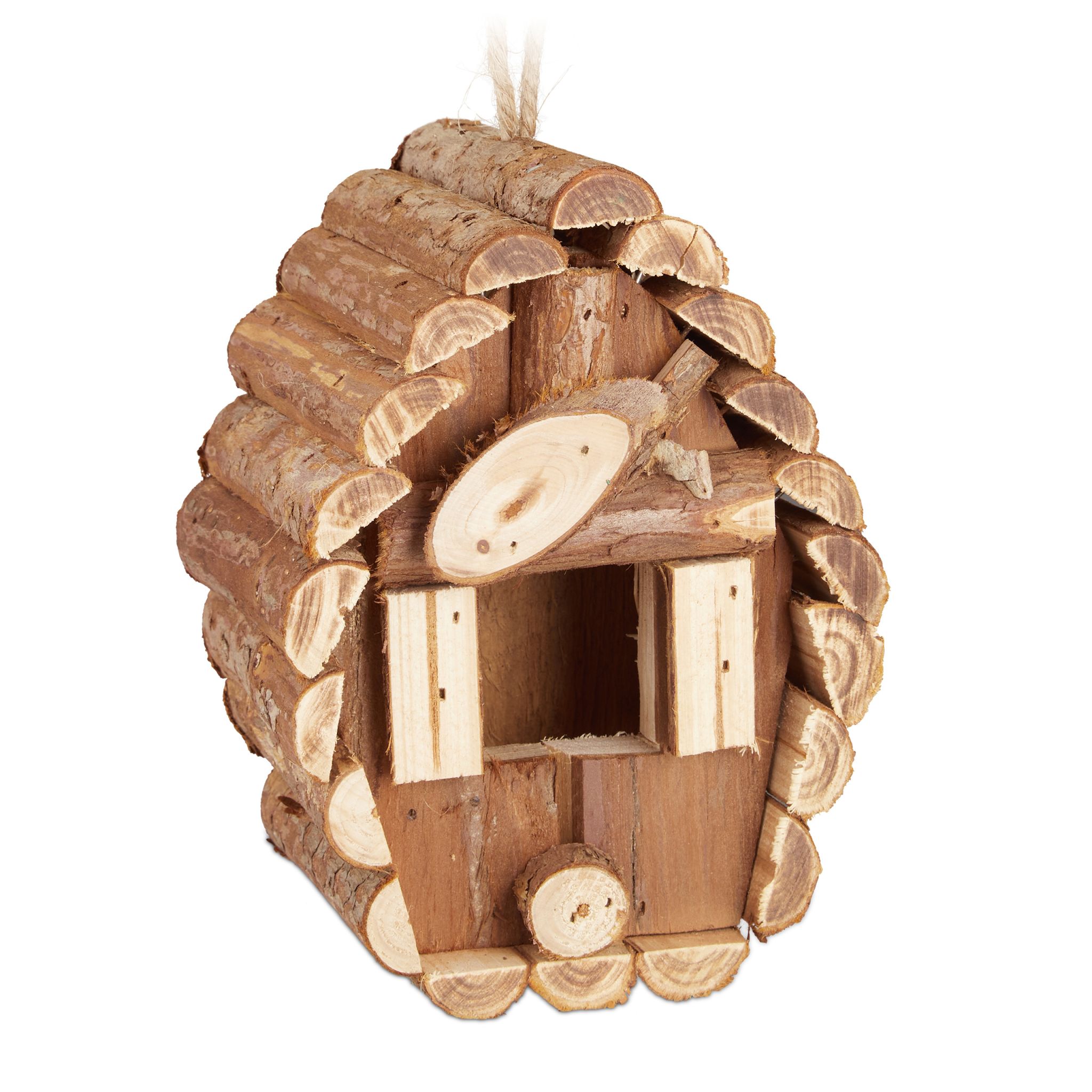 Mini Vogelhaus Holz Braun