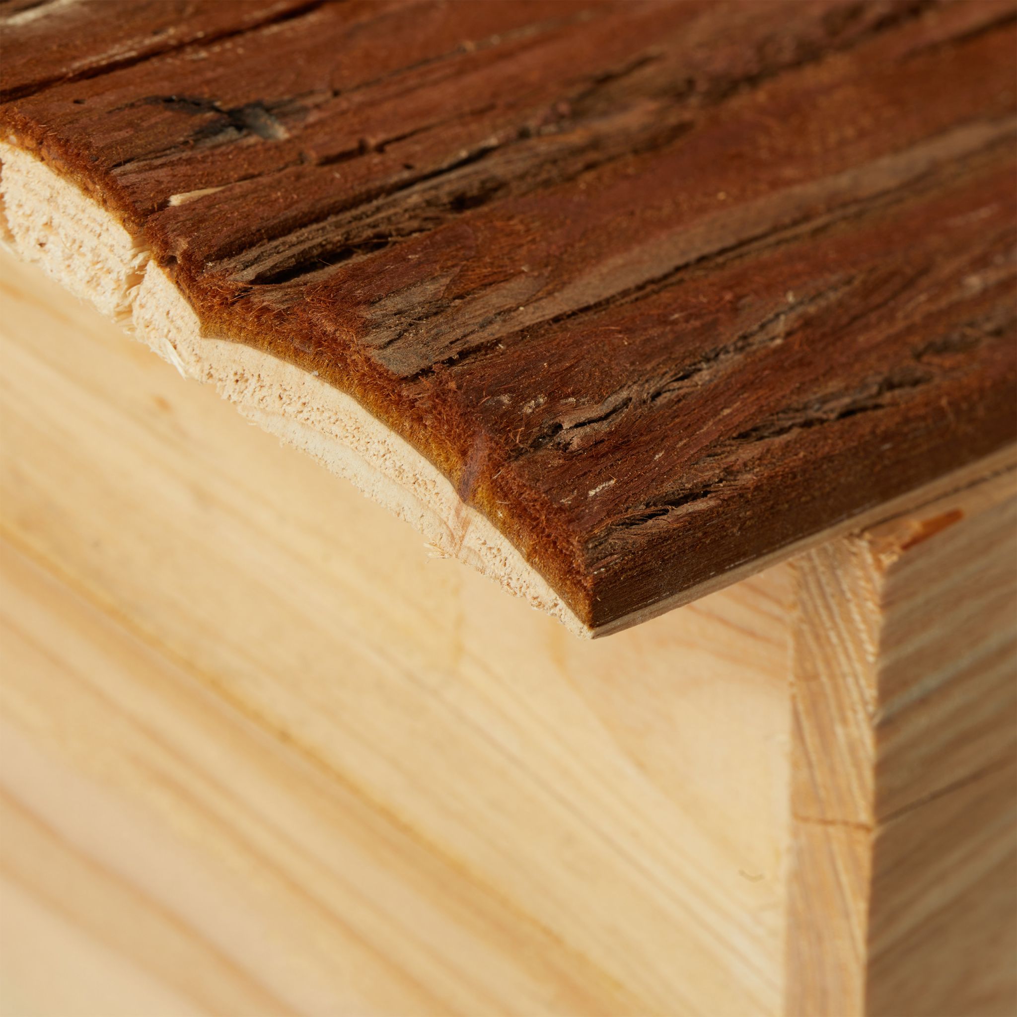 Igelhaus Holz Braun-Hellbraun von Relaxdays