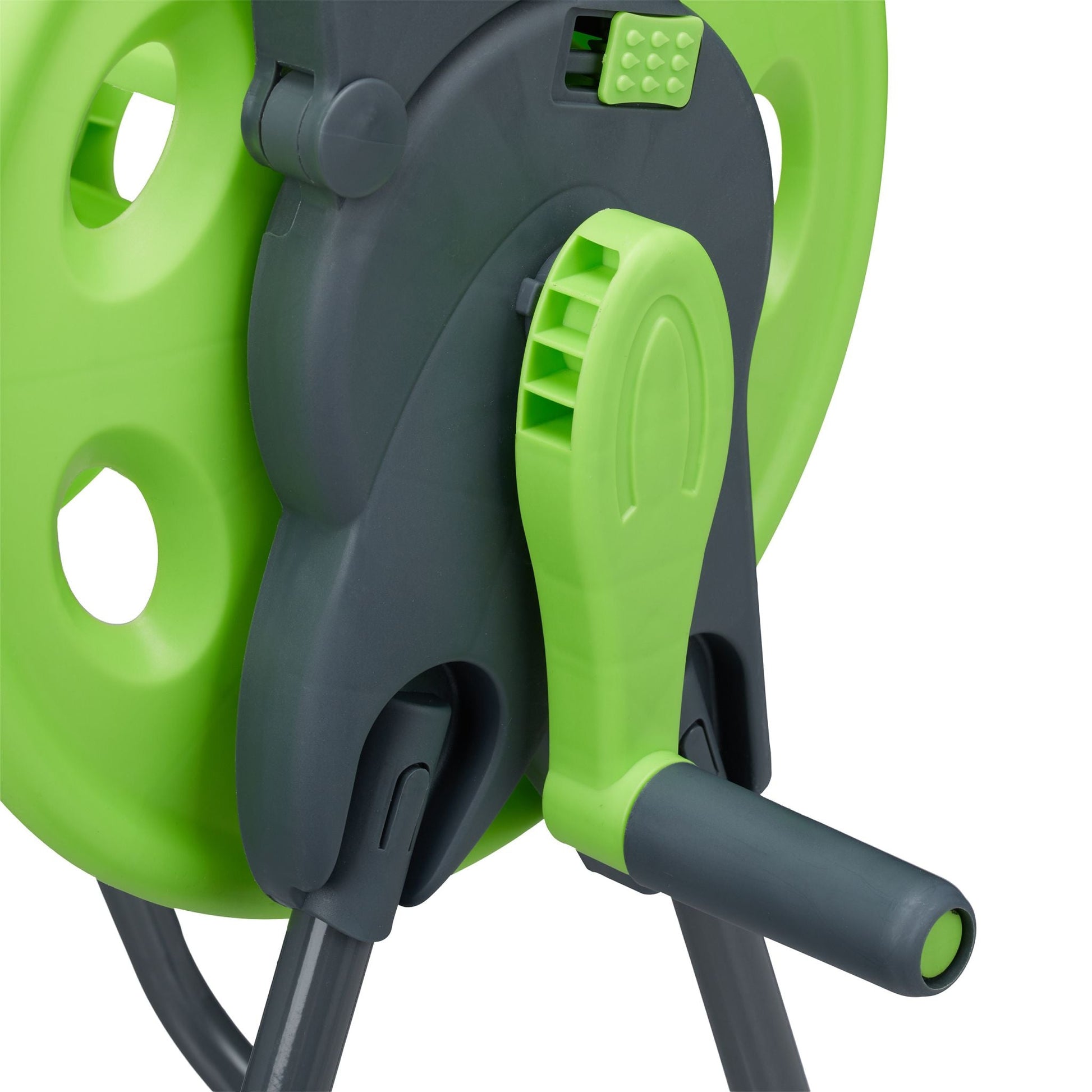 Schlauchwagen für 45 m Schlauch Grün-Grau von Relaxdays